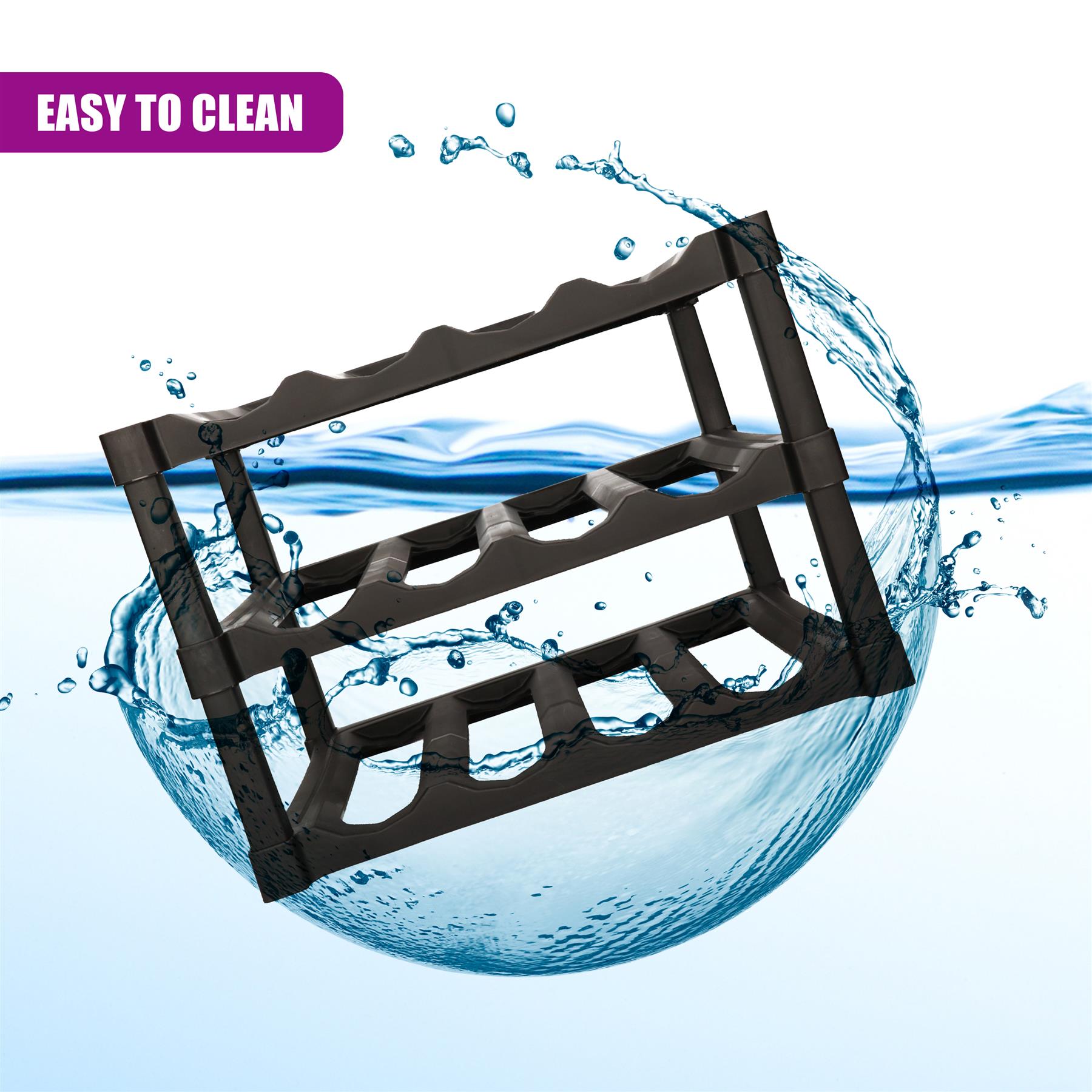 3 Tier Stackable 12 Bottle Wine Storage Rack