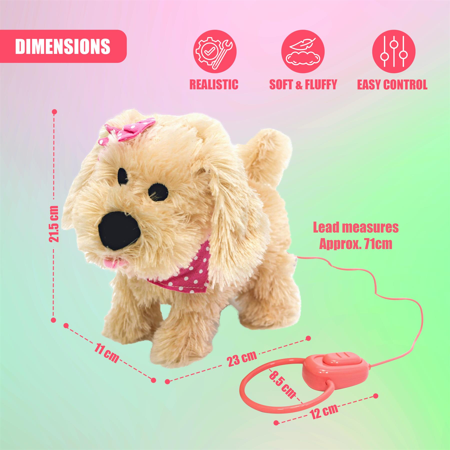 Fluffy Plush Walking & Talking Dog Toy by The Magic Toy Shop - The Magic Toy Shop