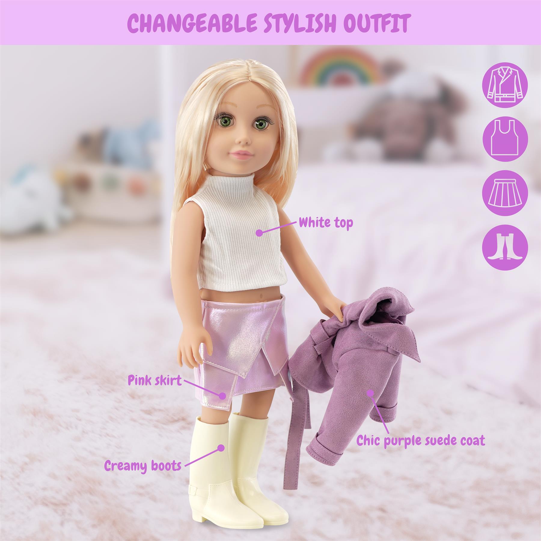 BiBi Fashion Doll "ASHLEY" (47 cm / 18") by BiBi Doll - The Magic Toy Shop