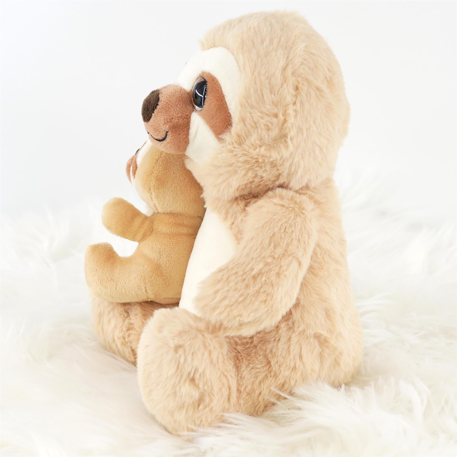 9" Mum & Baby Sloth Soft Toy