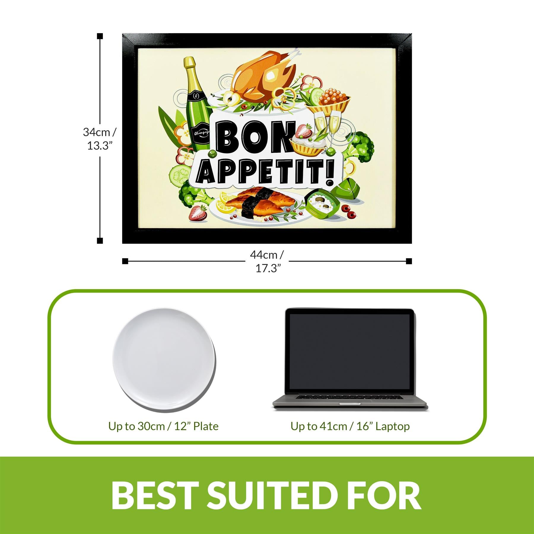 Lap Tray With Bean Bag Cushion (Bon Appetit) by Geezy - The Magic Toy Shop