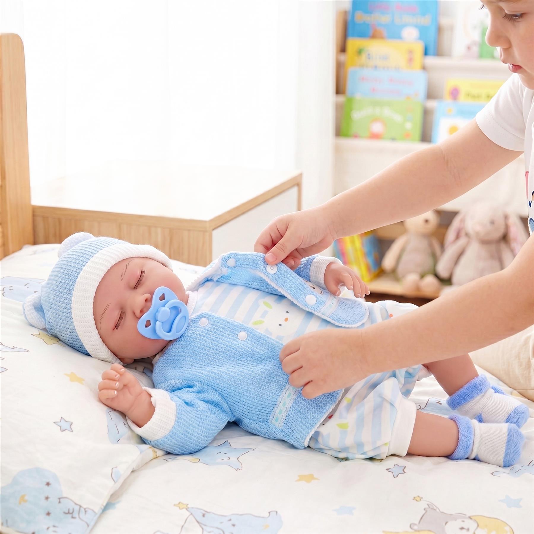 BiBi Doll Reborn Sleeping Boy "Periwinkle" (50 cm / 20")