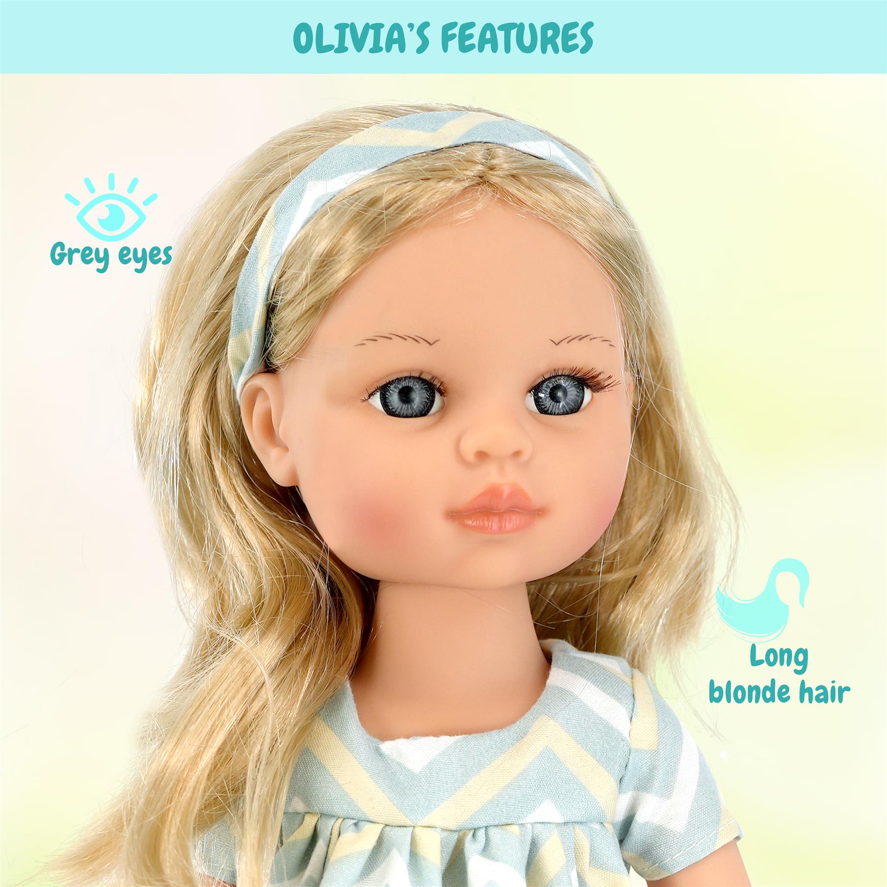 BiBi Fashion Doll "Olivia" (38 cm / 15") by BiBi Doll - The Magic Toy Shop