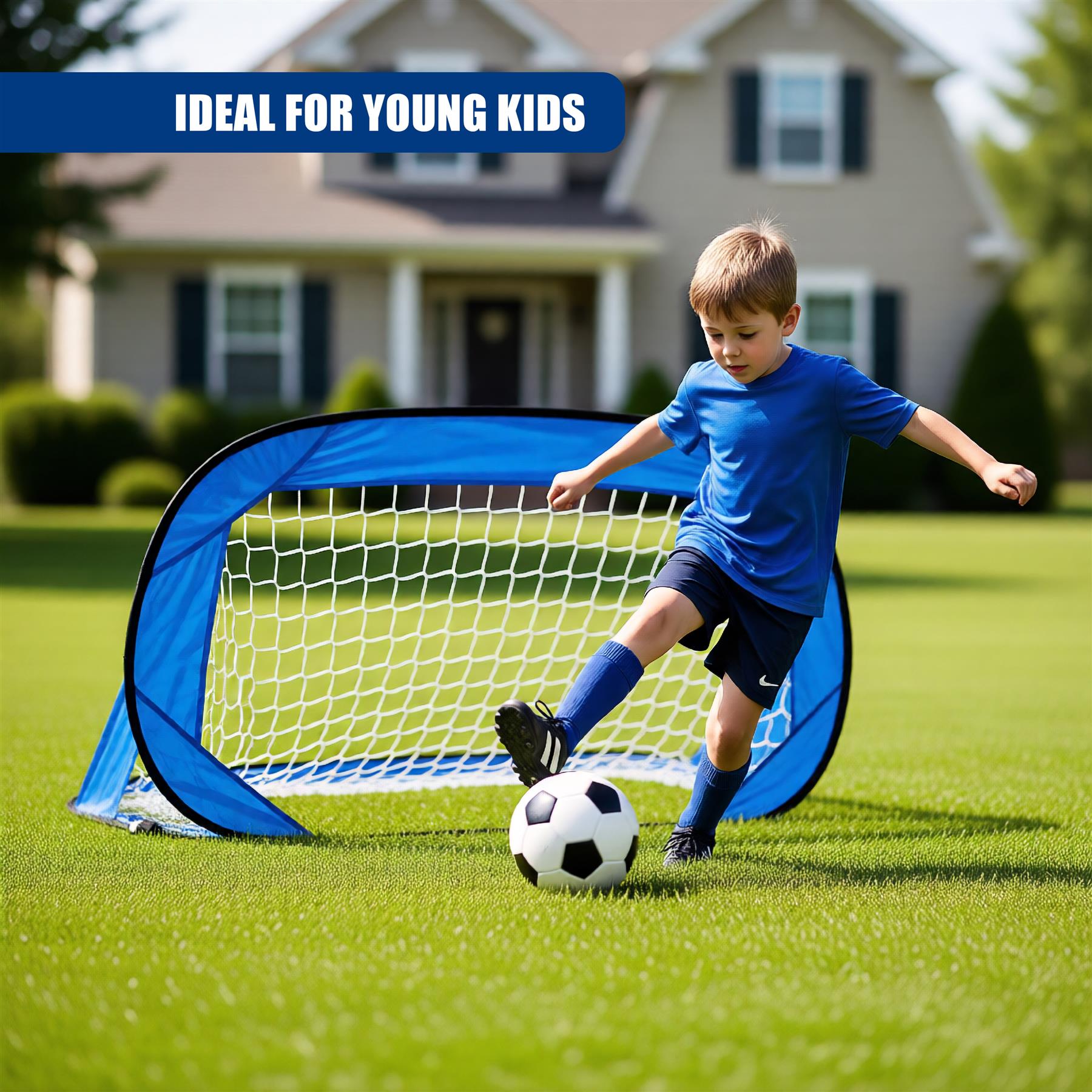 Pop Up Football Goal Indoor/Outdoor Soccer Goal
