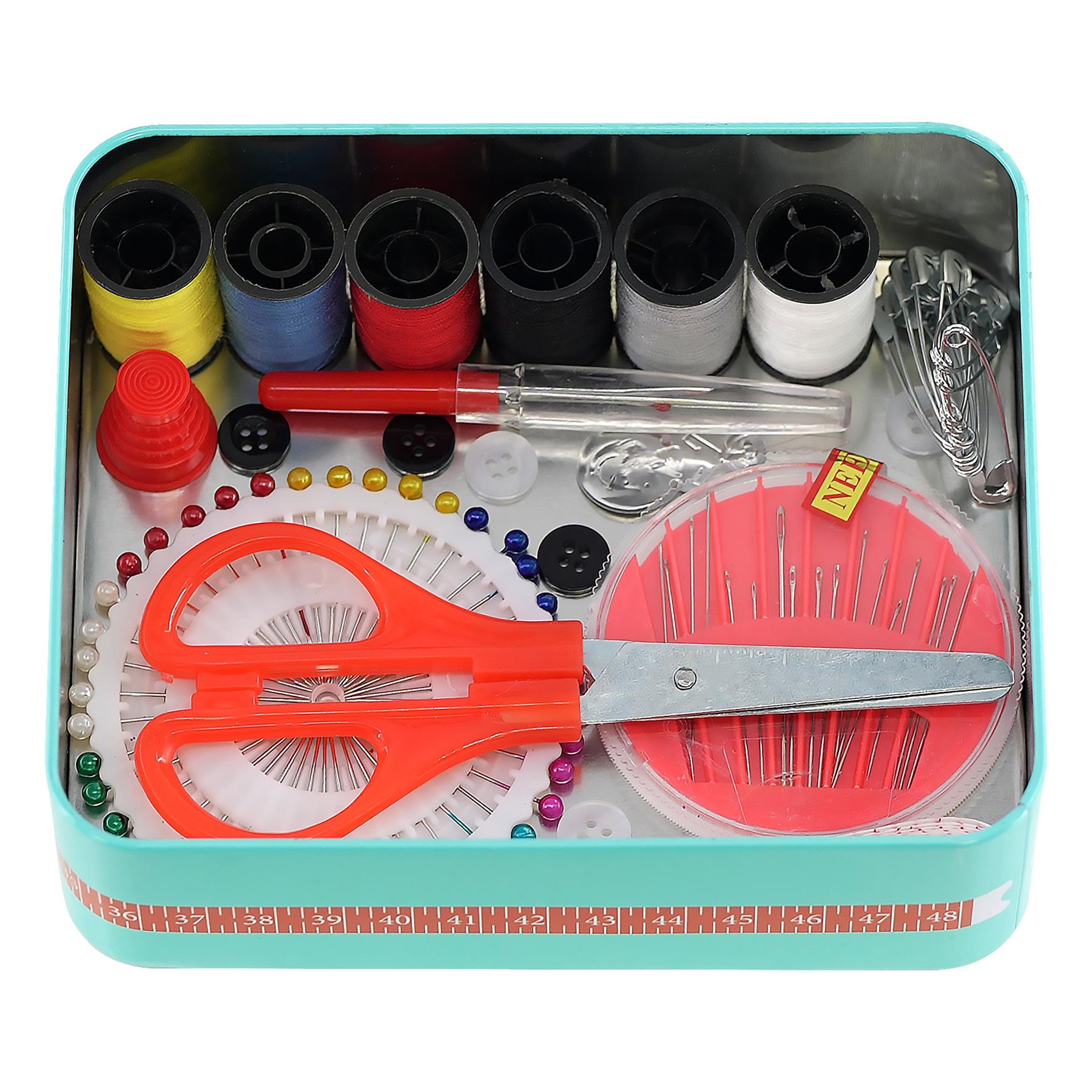 Metal Sewing Kit Box