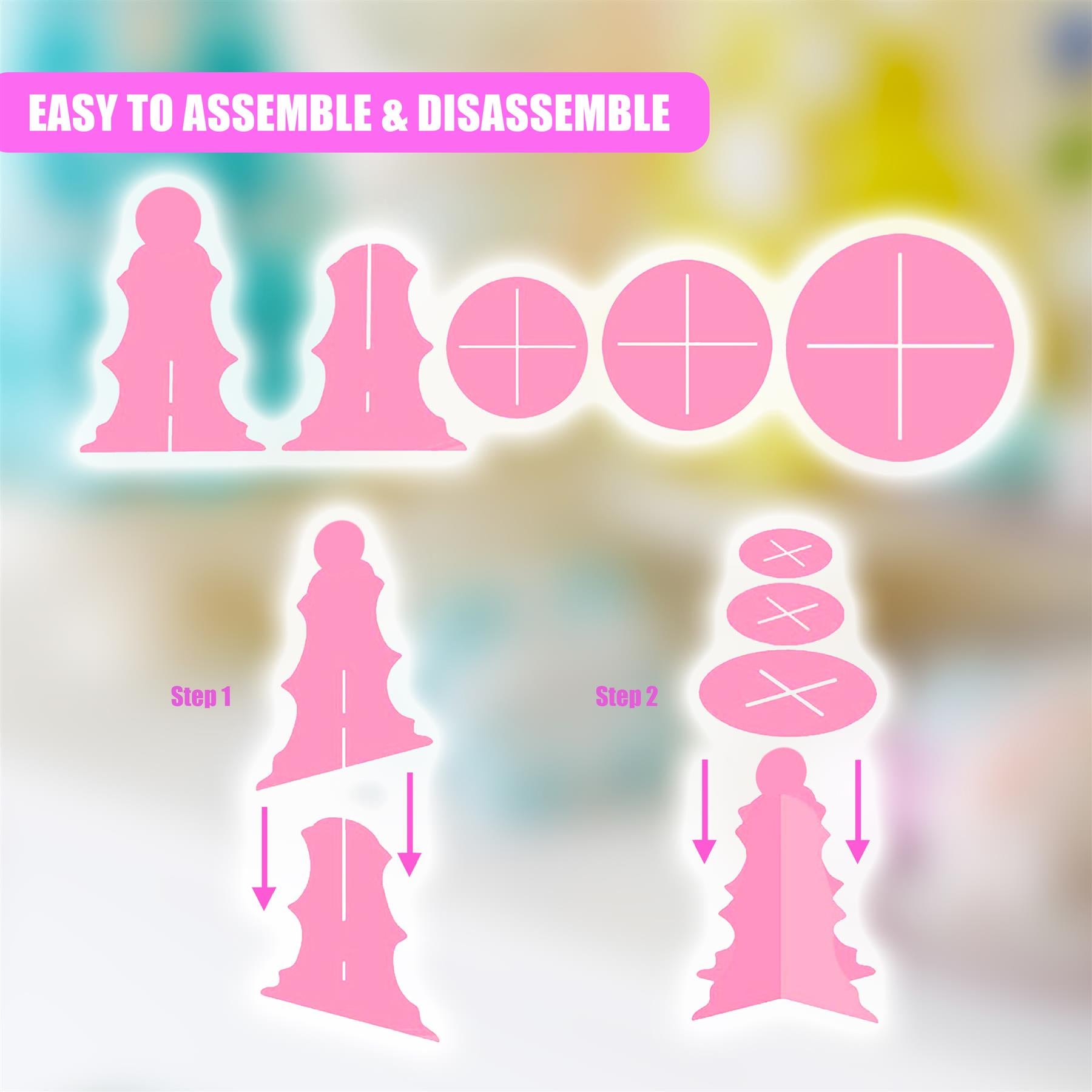 3 Tier Cardboard Cupcake Stand by GEEZY - The Magic Toy Shop