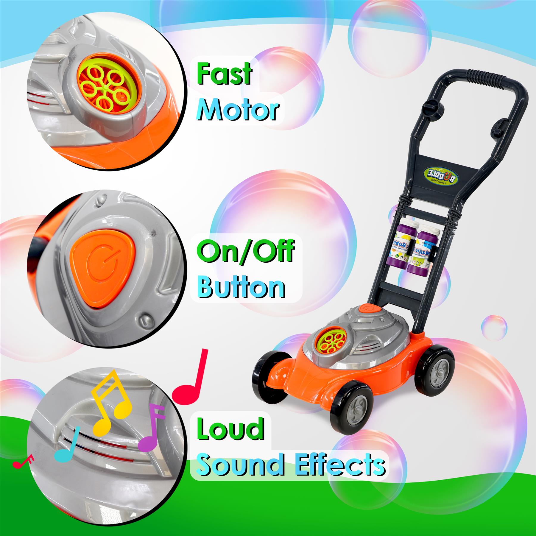 Kids Bubble Mower Bubble Blowing Toy by The Magic Toy Shop - The Magic Toy Shop