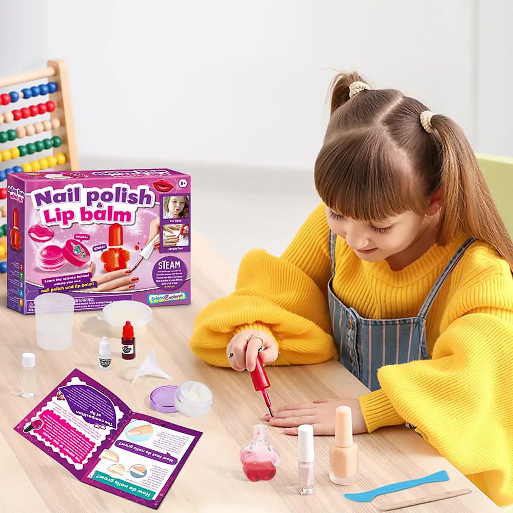 Nail Polish and Lip Balm Making Kit for Girls by The Magic Toy Shop - The Magic Toy Shop