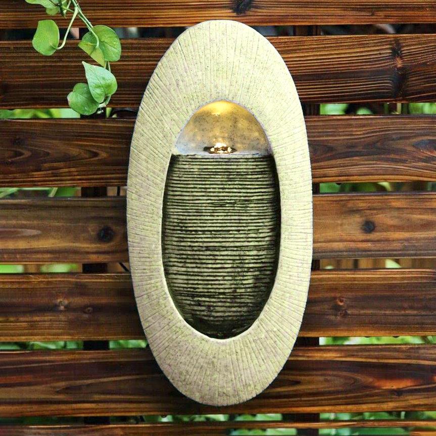 Wall Design Water Feature Outdoor With LED by GEEZY - The Magic Toy Shop