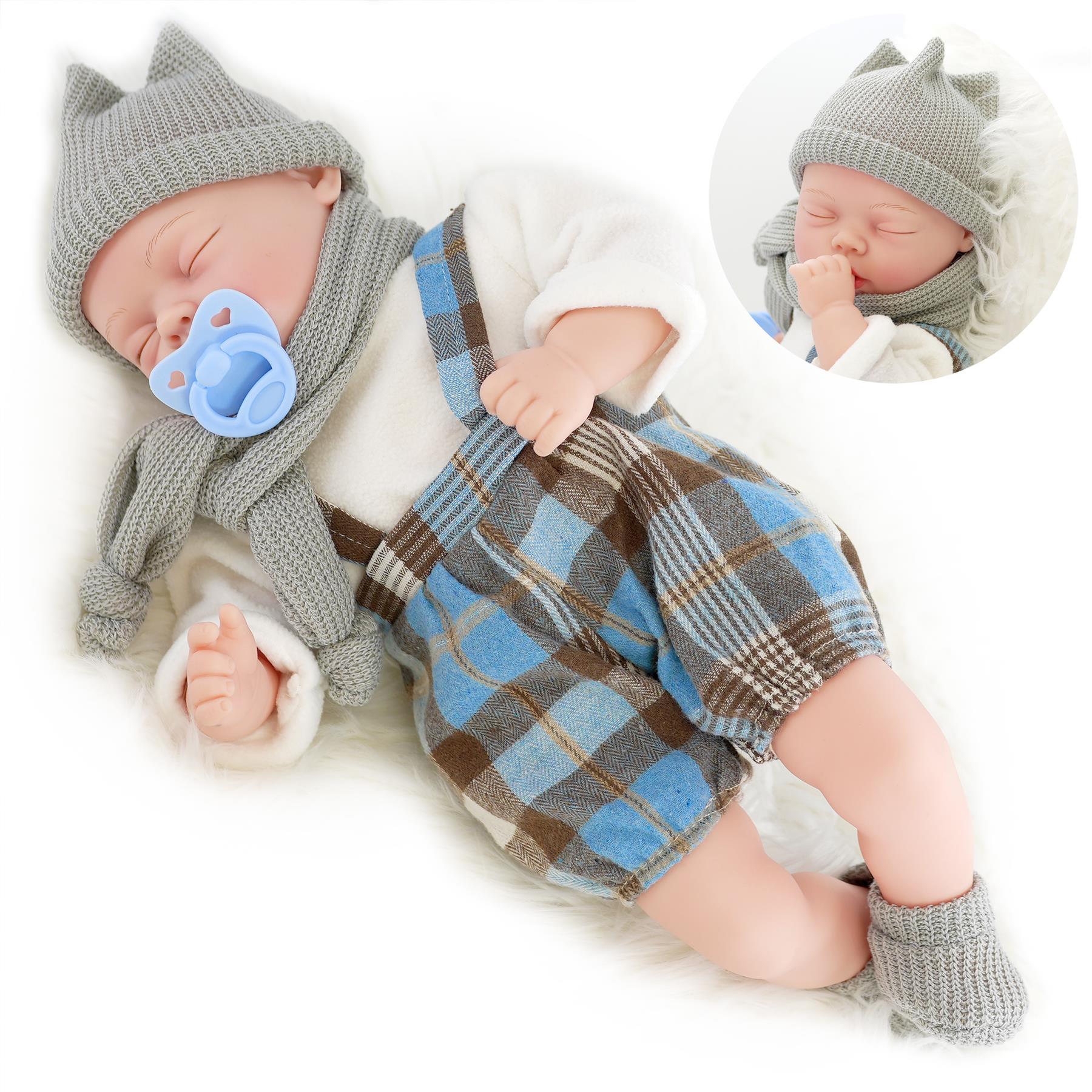 BiBi Baby Doll - Blue Tartan (45 cm / 18") by BiBi Doll - The Magic Toy Shop