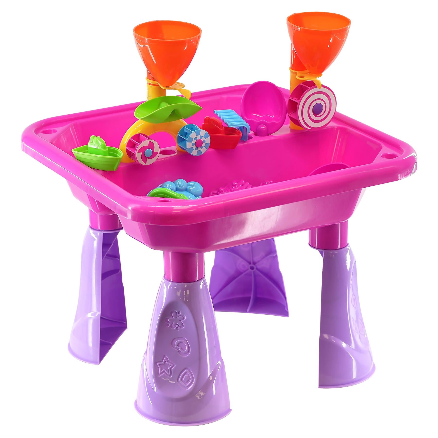 Pink Sand and Water Table Garden Sandpit Play Set by The Magic Toy Shop - The Magic Toy Shop
