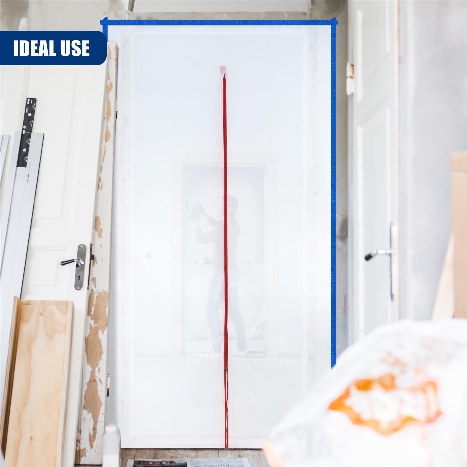 Door Dust Sheet with Zip 220x120cm by GEEZY - The Magic Toy Shop