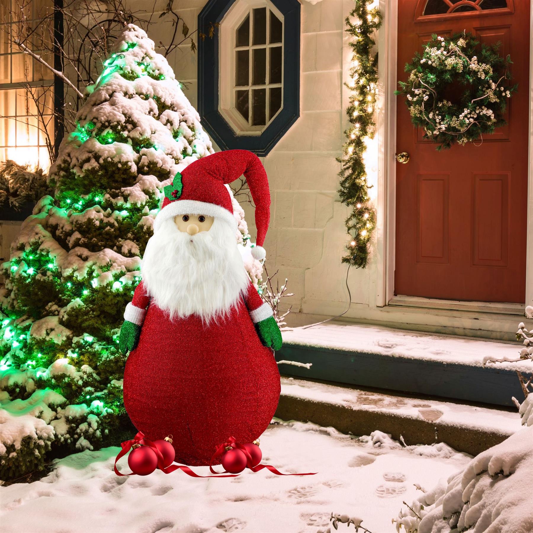 Collapsible Santa Christmas Decoration with LED lights by The Magic Toy Shop - The Magic Toy Shop