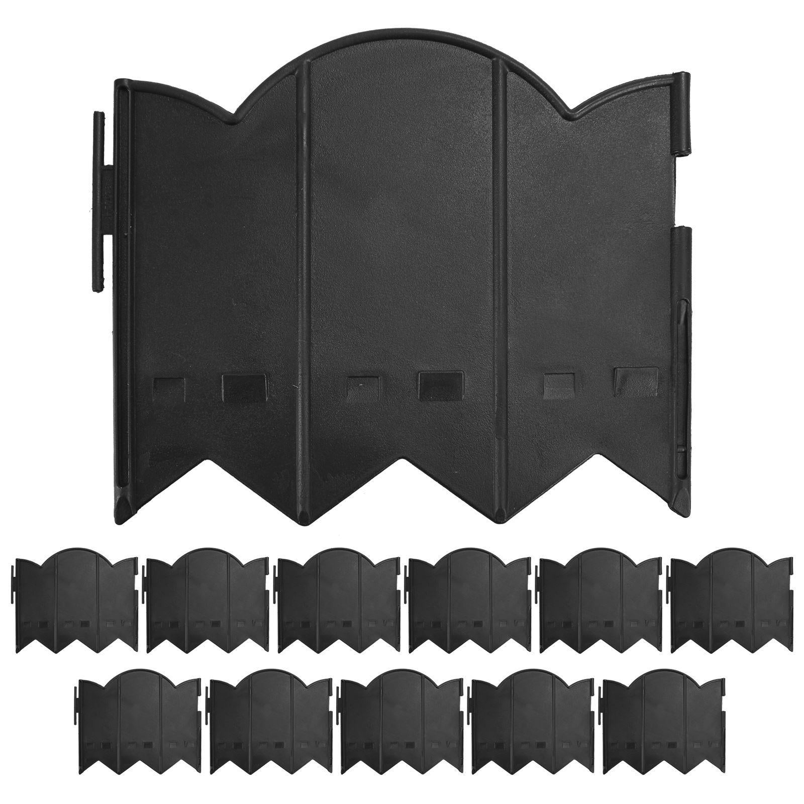 Lawn Edging Border Black Pack of 15 by GEEZY - The Magic Toy Shop