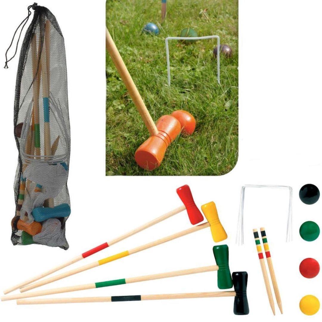 Kids 4 Player Wooden Croquet Set by The Magic Toy Shop - The Magic Toy Shop