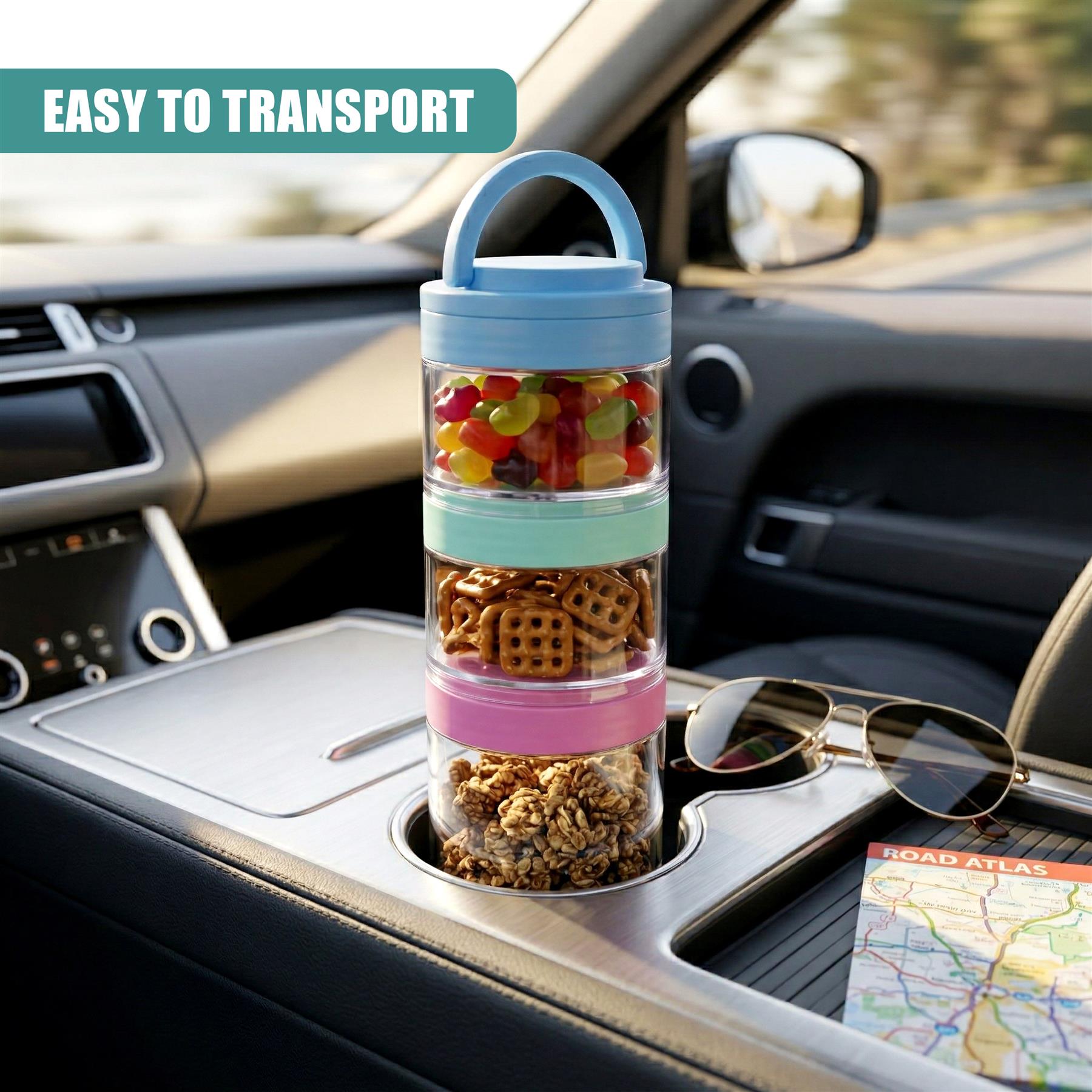 3 Piece Stackable Snack Pots