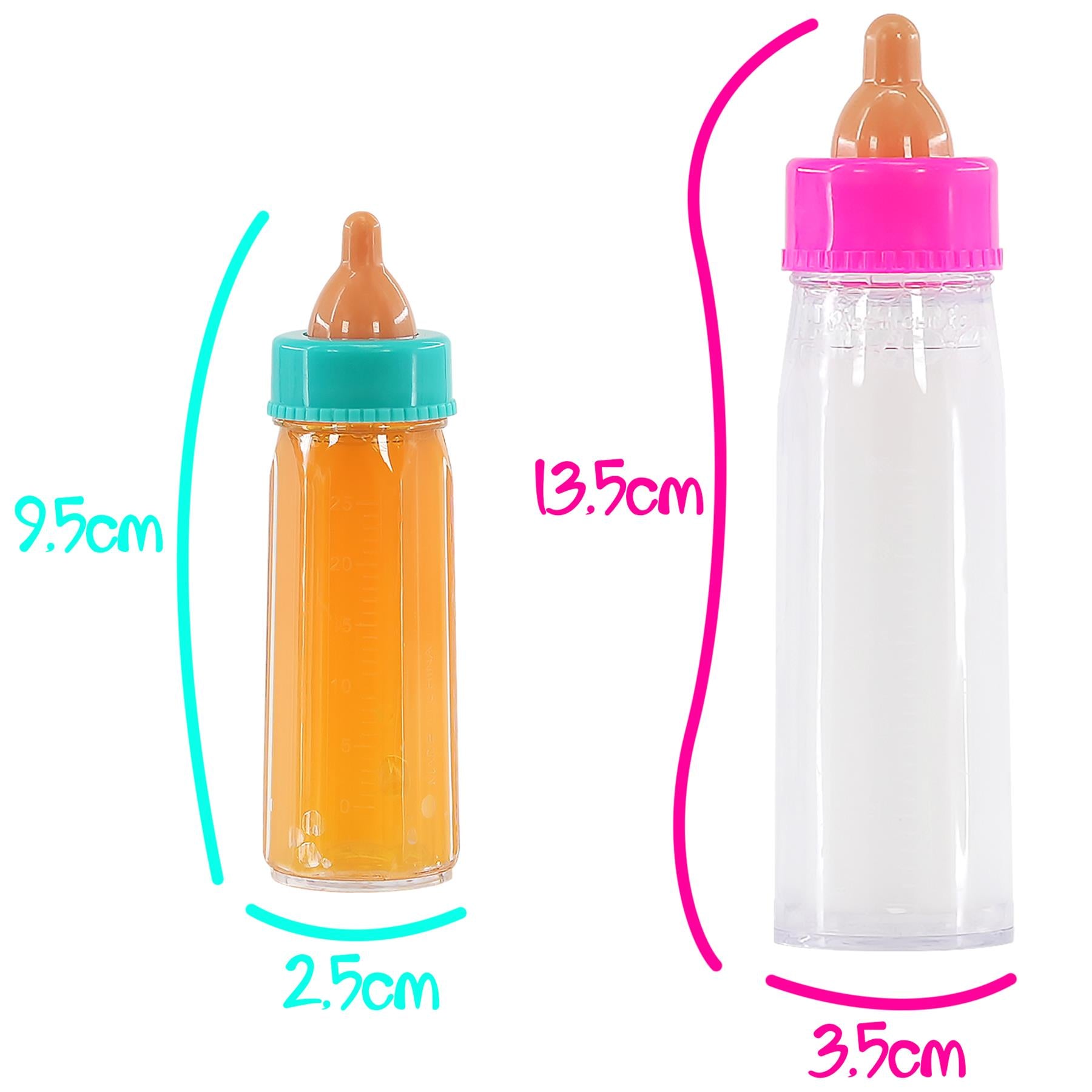 Baby Doll Magic Milk Bottle Set of 2 by BiBi Doll - The Magic Toy Shop