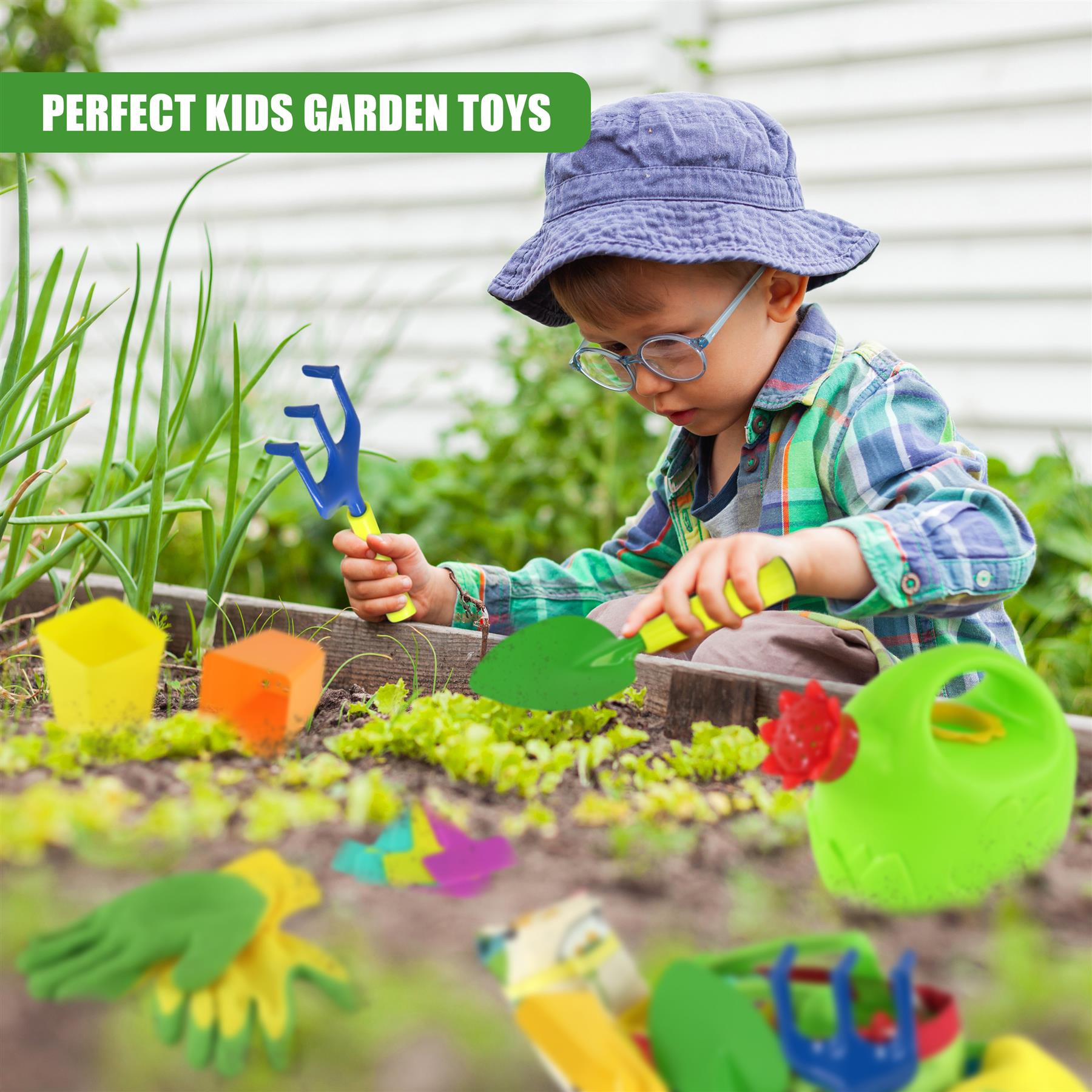 Set Of 4 Kids Garden Tools & Carry Bag by The Magic Toy Shop - The Magic Toy Shop