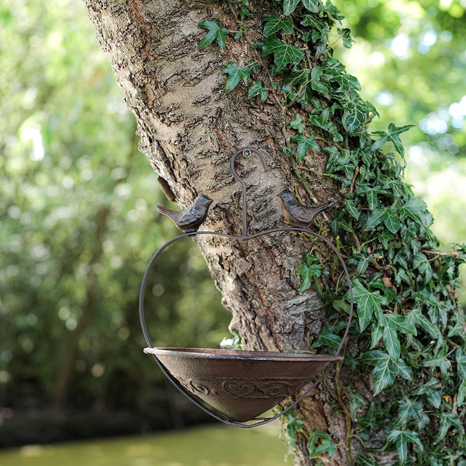Rustic Cast Iron Hanging Bird Feeder by GEEZY - The Magic Toy Shop