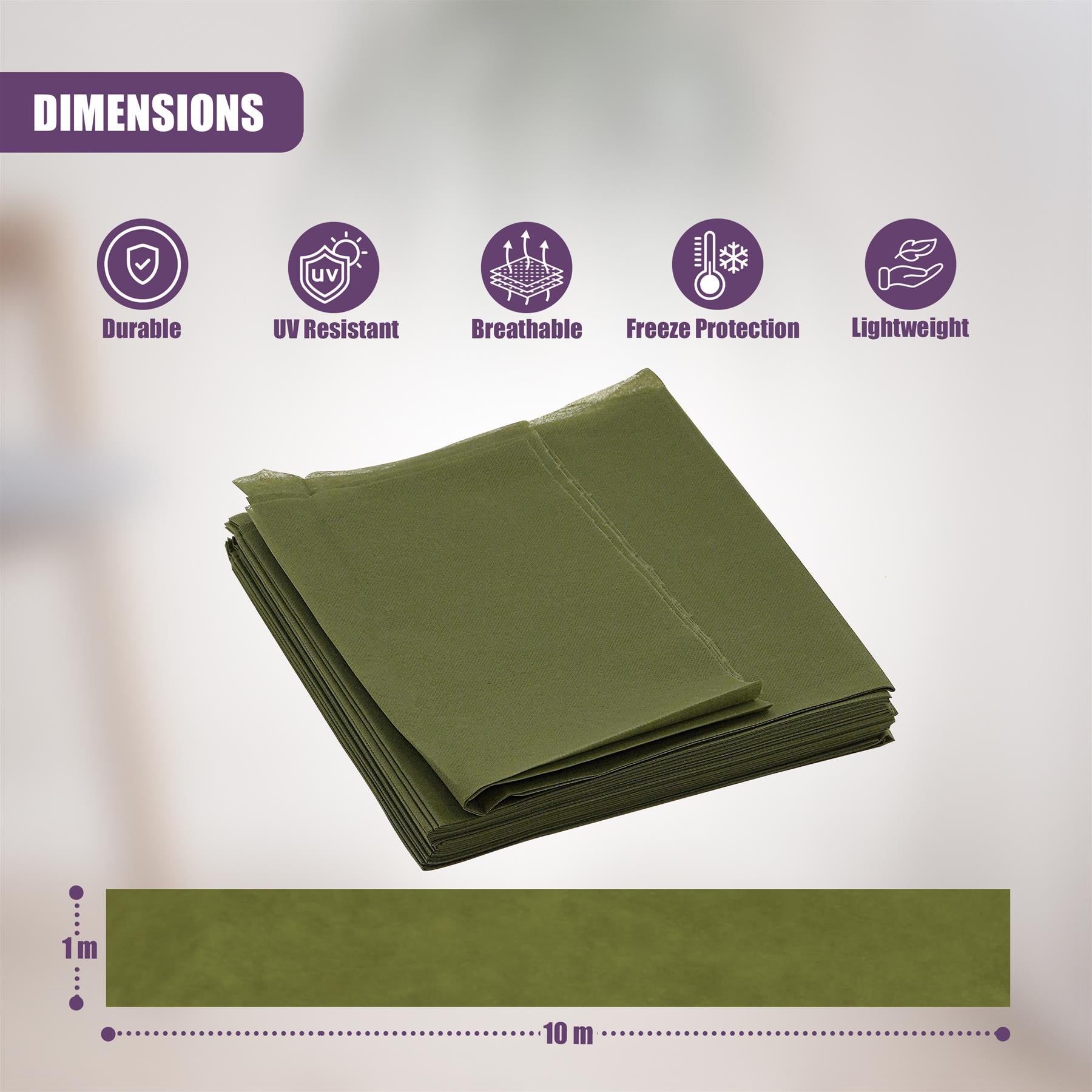 Garden Fleece Plant Cover 1x10m by GEEZY - The Magic Toy Shop