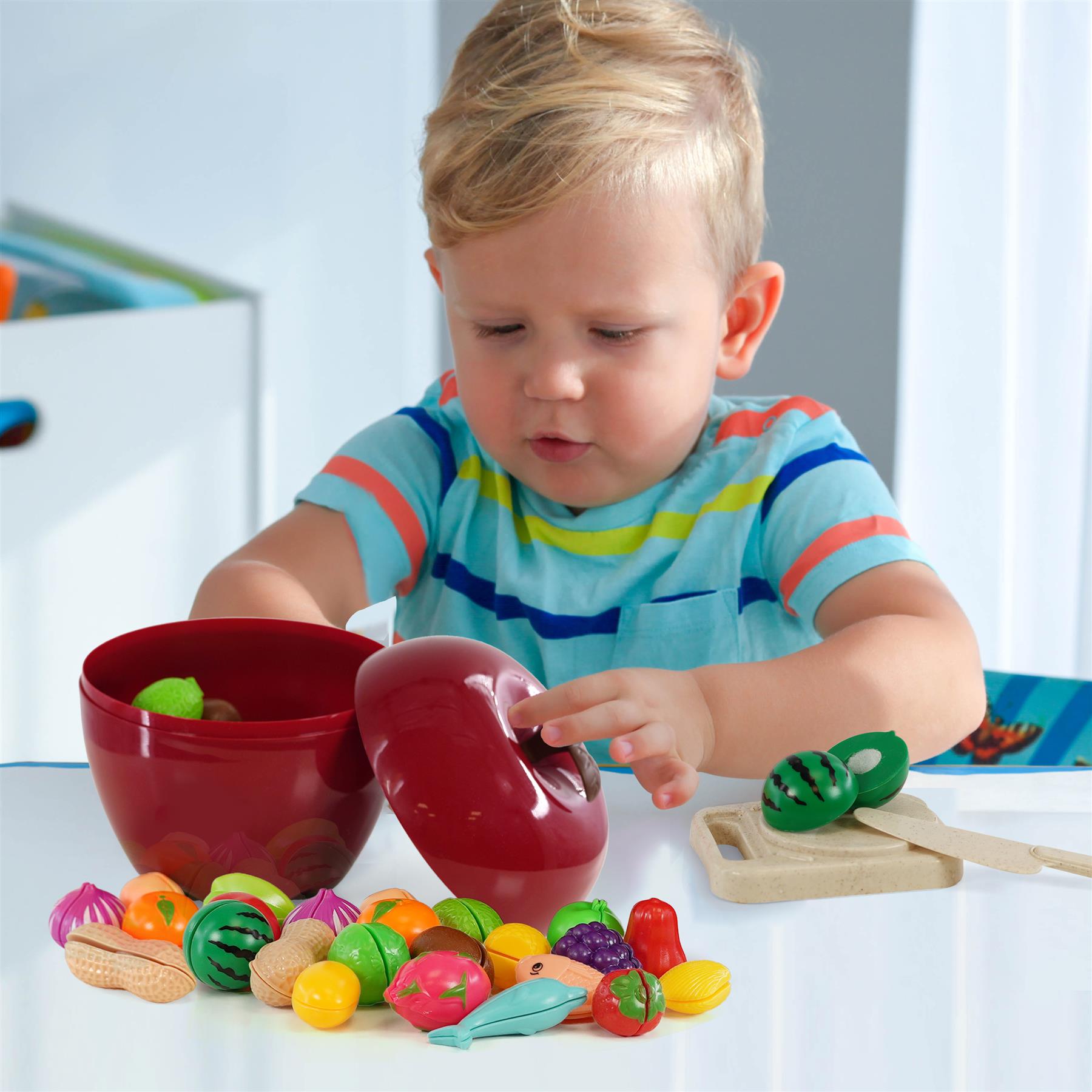 Fruit Cutting Toy Set with Storage Case by The Magic Toy Shop - The Magic Toy Shop