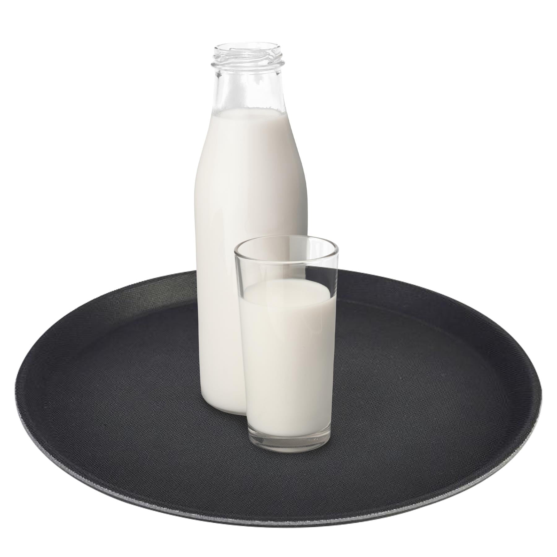 Non-Slip Black Textured Serving Tray