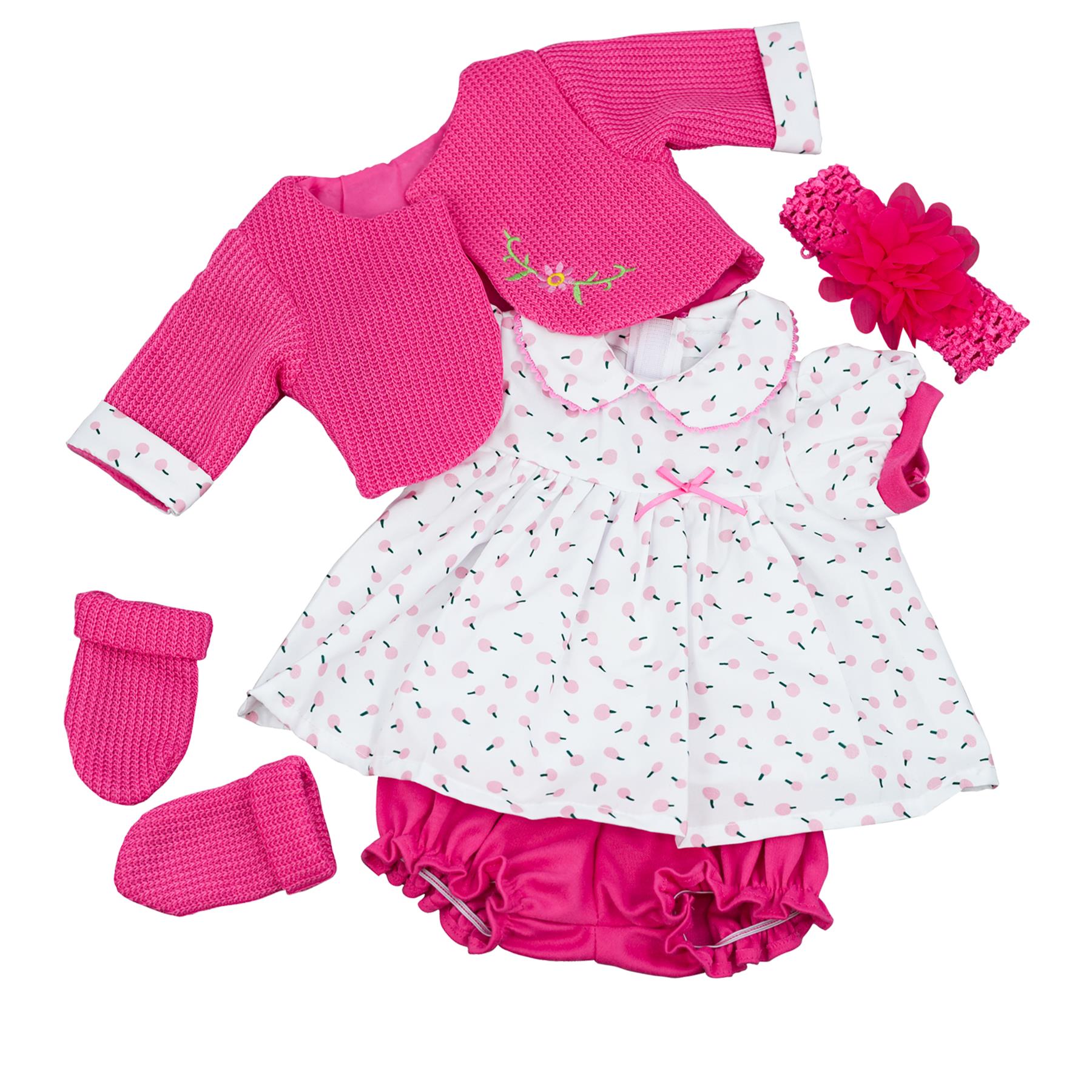 BiBi Outfits - Reborn Doll Clothes (Hot Pink) (50 cm / 20") by BiBi Doll - The Magic Toy Shop