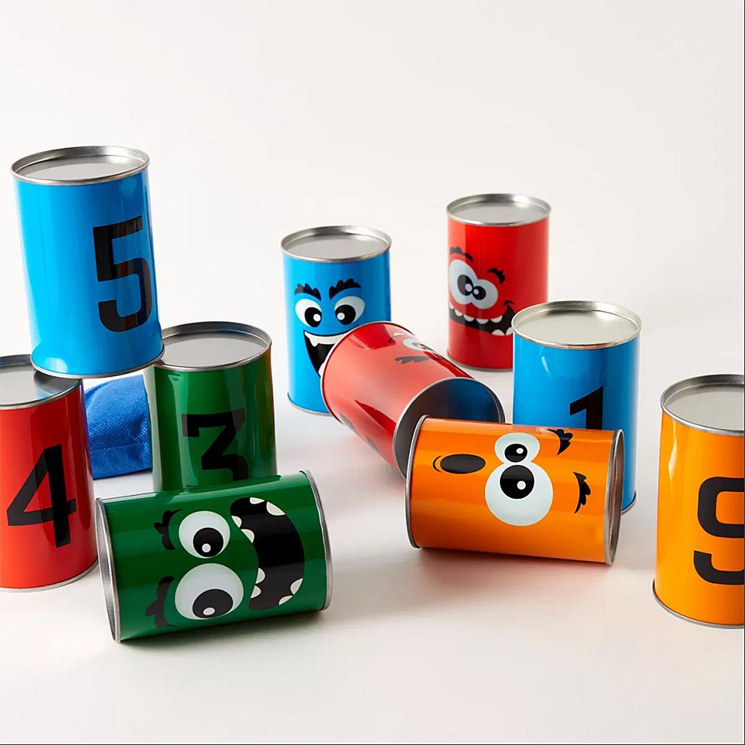 Tin Can Alley Bean Bag Toss Game by The Magic Toy Shop - The Magic Toy Shop