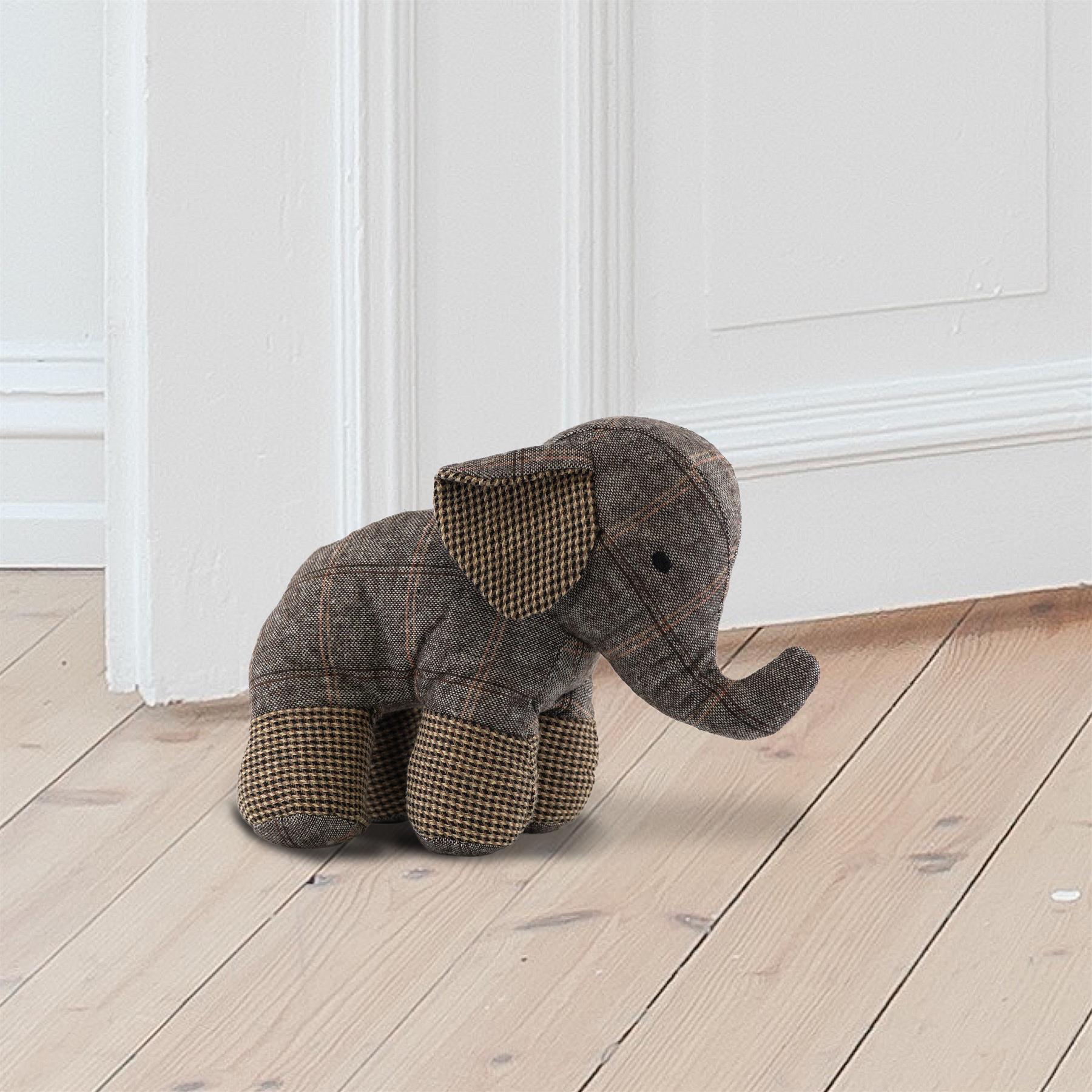 Tartan Elephant Door Stops by The Magic Toy Shop - The Magic Toy Shop