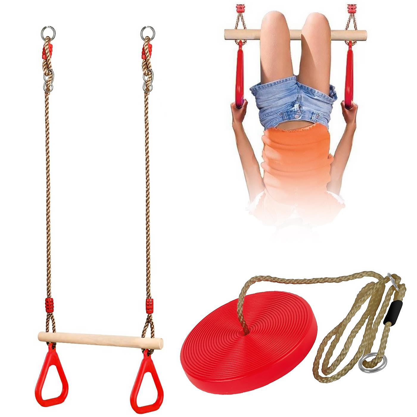 Trapeze Swing & Plate Seat by The Magic Toy Shop - The Magic Toy Shop