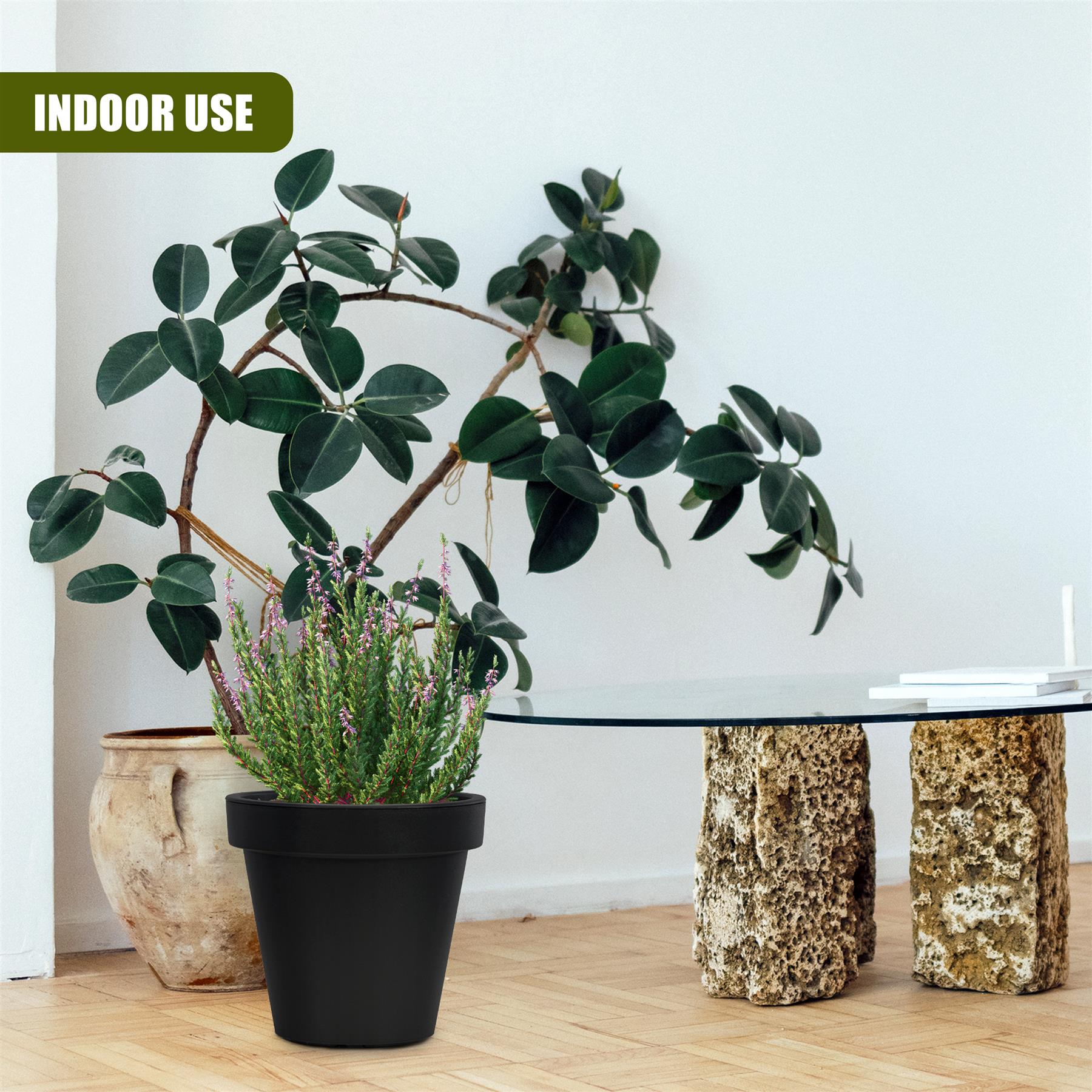 Anthracite Large Flower Pot Planter 35 x 31 cm by GEEZY - The Magic Toy Shop