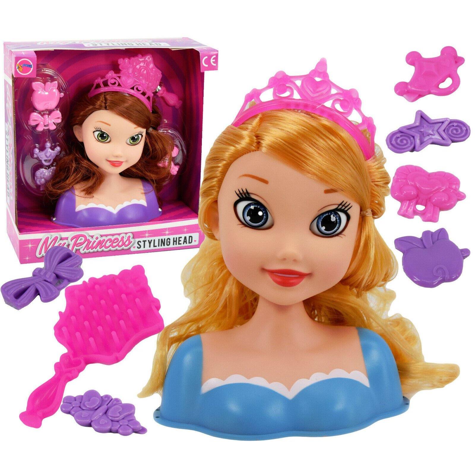 Princess Styling Head with Hair Accessories by BiBi Doll - The Magic Toy Shop