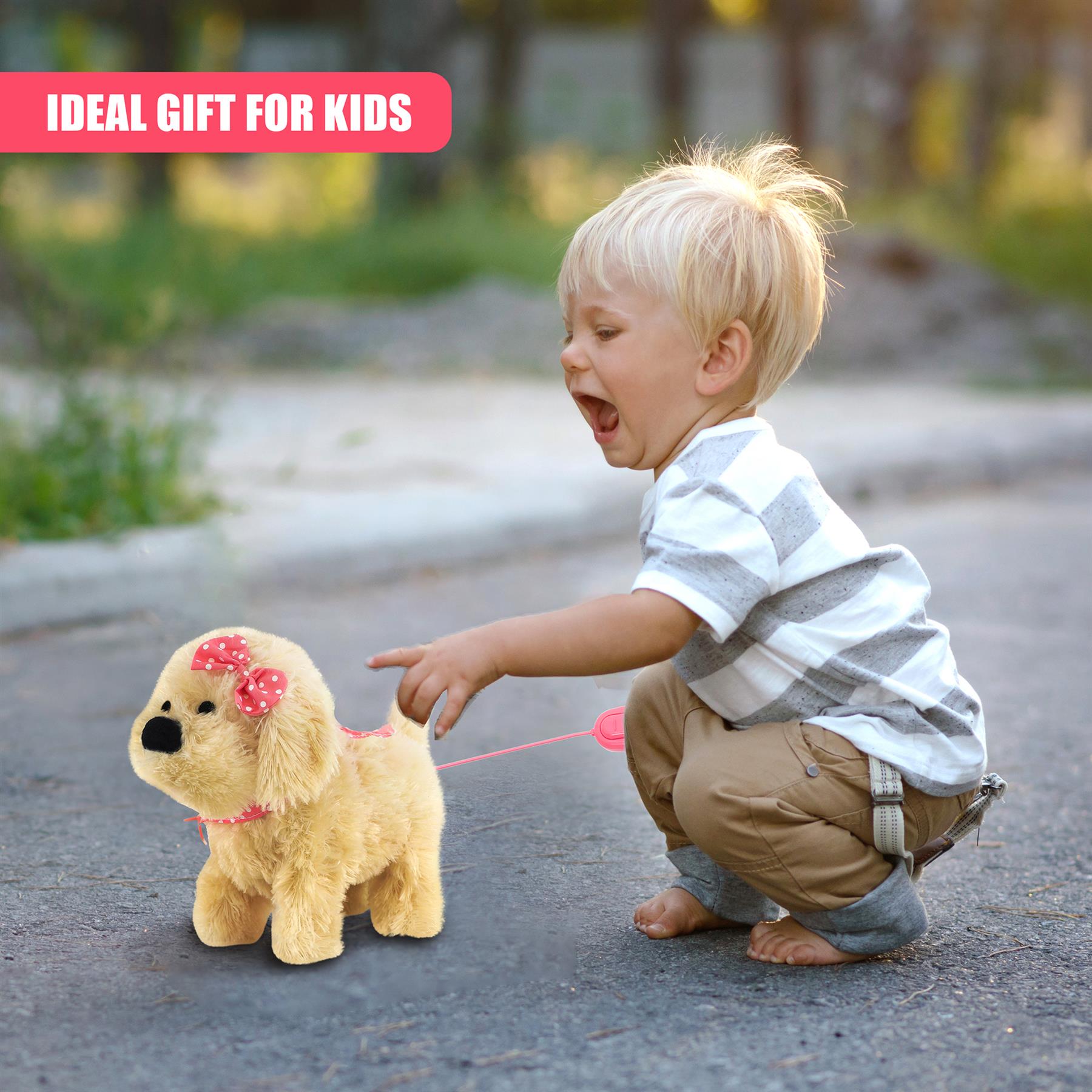 Fluffy Plush Walking & Talking Dog Toy by The Magic Toy Shop - The Magic Toy Shop