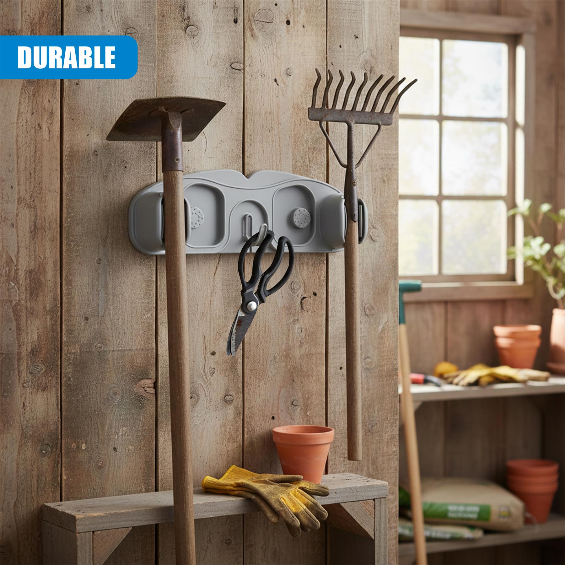 Wall Mounted Mop & Broom Holder