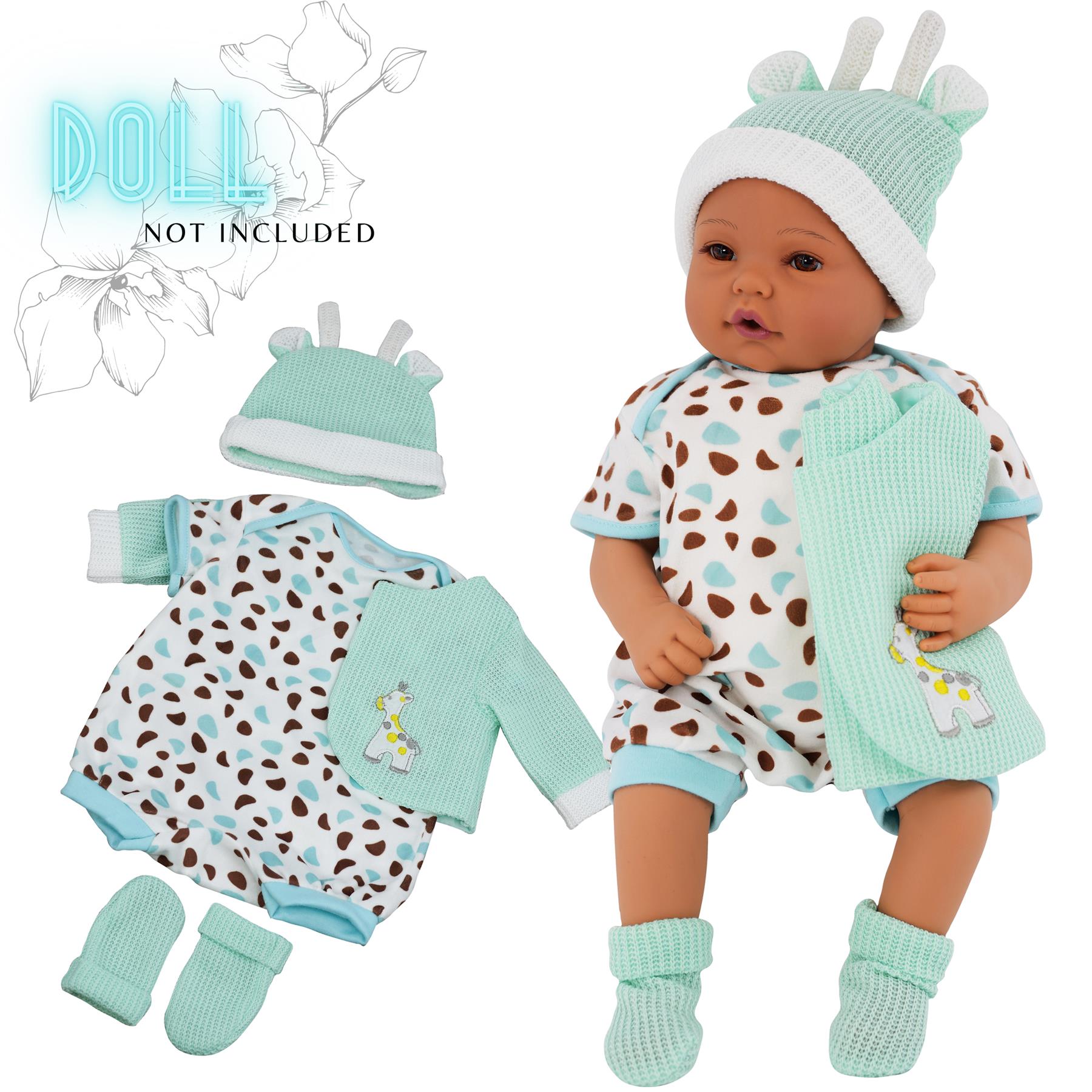 BiBi Outfits - Reborn Doll Clothes (Mint Jacket) (50 cm / 20") by BiBi Doll - The Magic Toy Shop