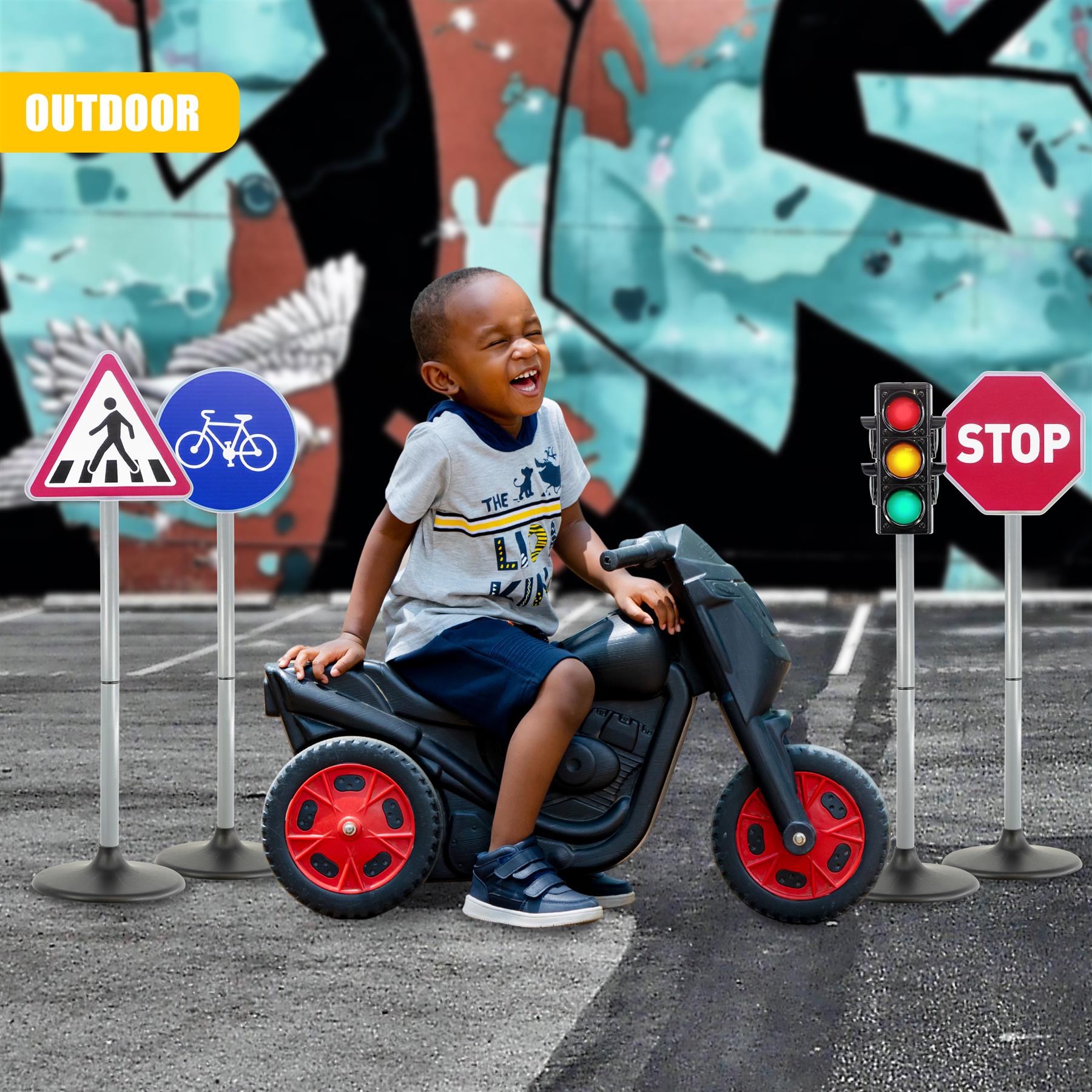 Kids Road Safety Traffic Lights and Road Signs by The Magic Toy Shop - The Magic Toy Shop