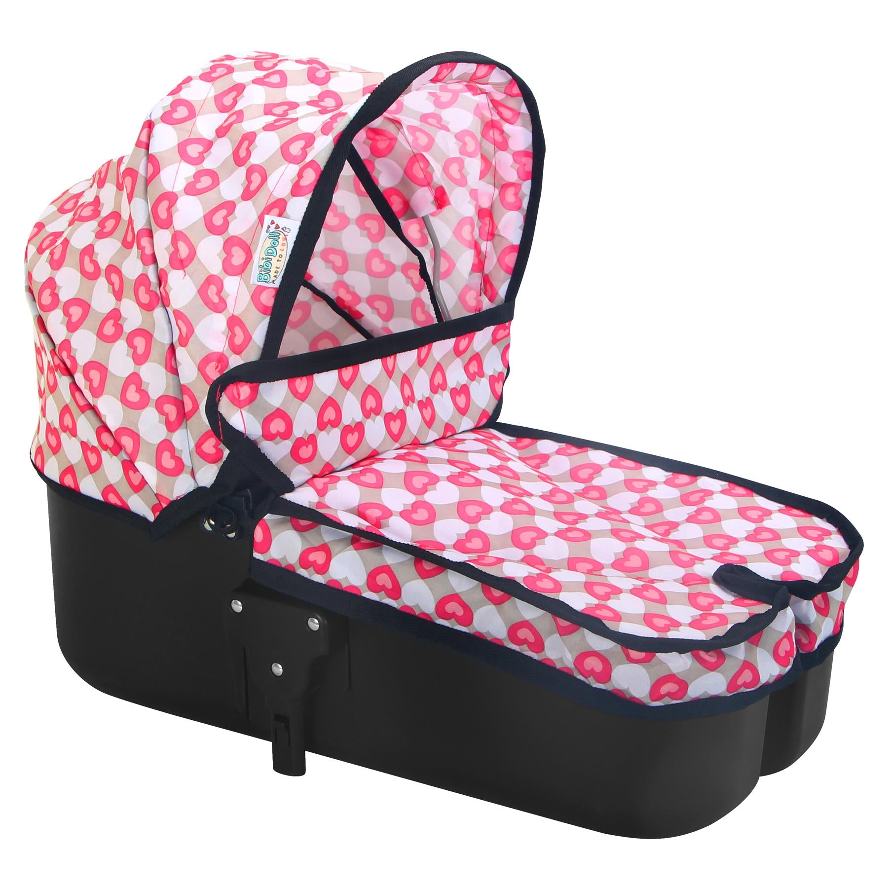 2-In-1 Pink Doll Pram & Carrier by BiBi Doll - The Magic Toy Shop