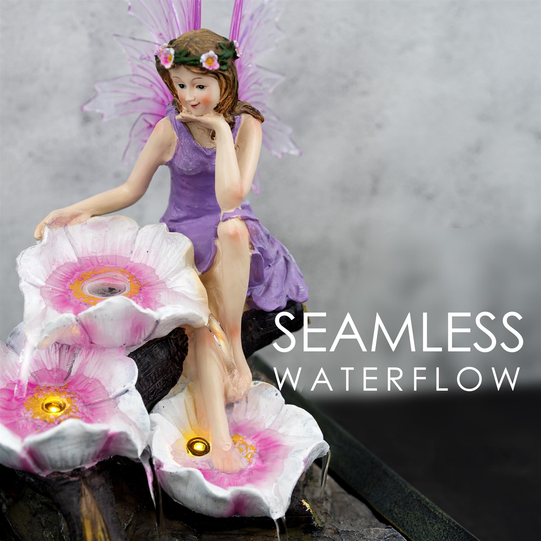 Fairy Water Feature Indoor With LED by GEEZY - The Magic Toy Shop