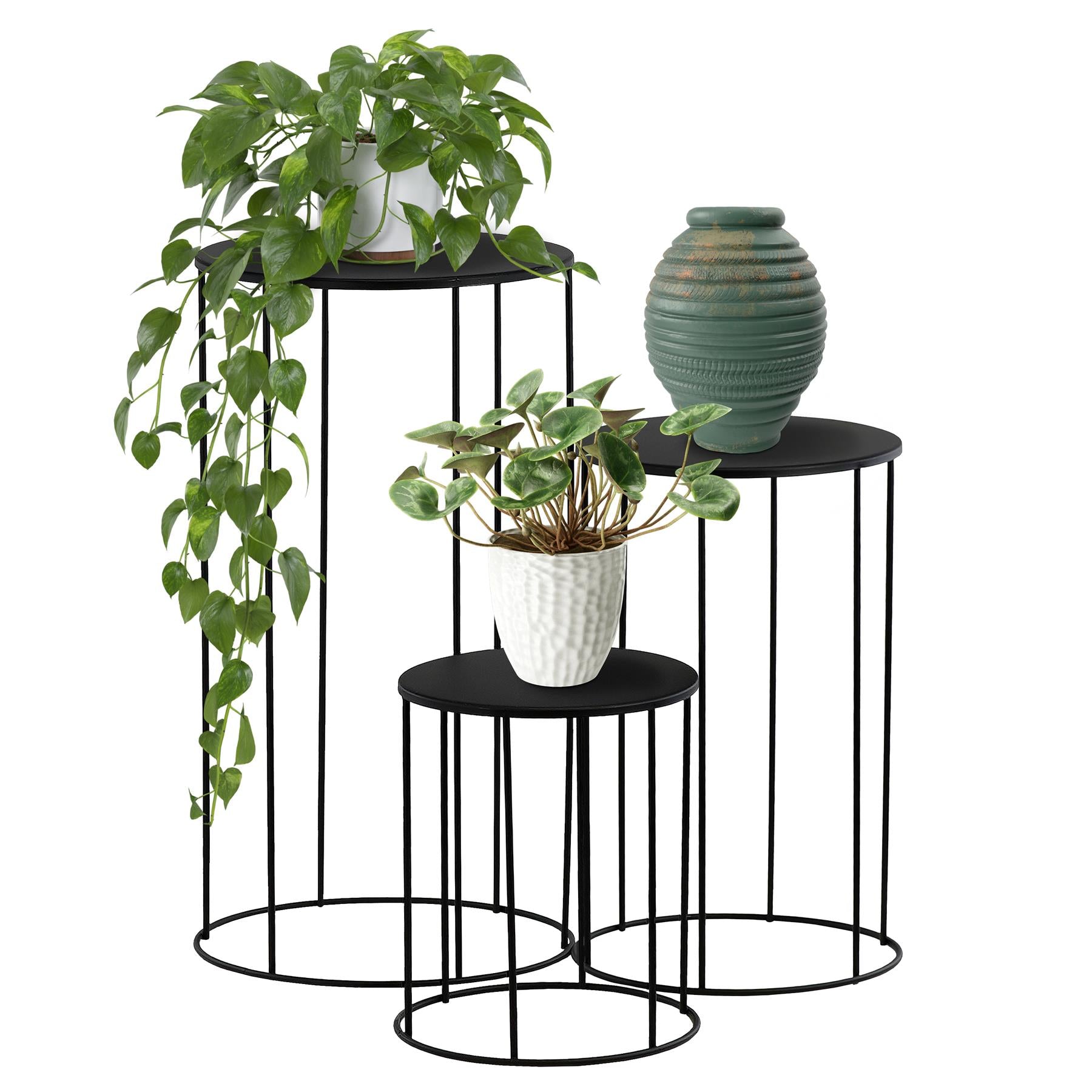 metal plant stands indoor uk Indoor Plant Stands Set of 3 by GEEZY