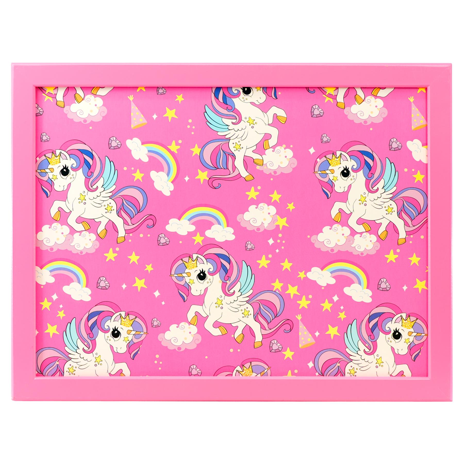 Rainbow Unicorns Lap Tray by Geezy - The Magic Toy Shop