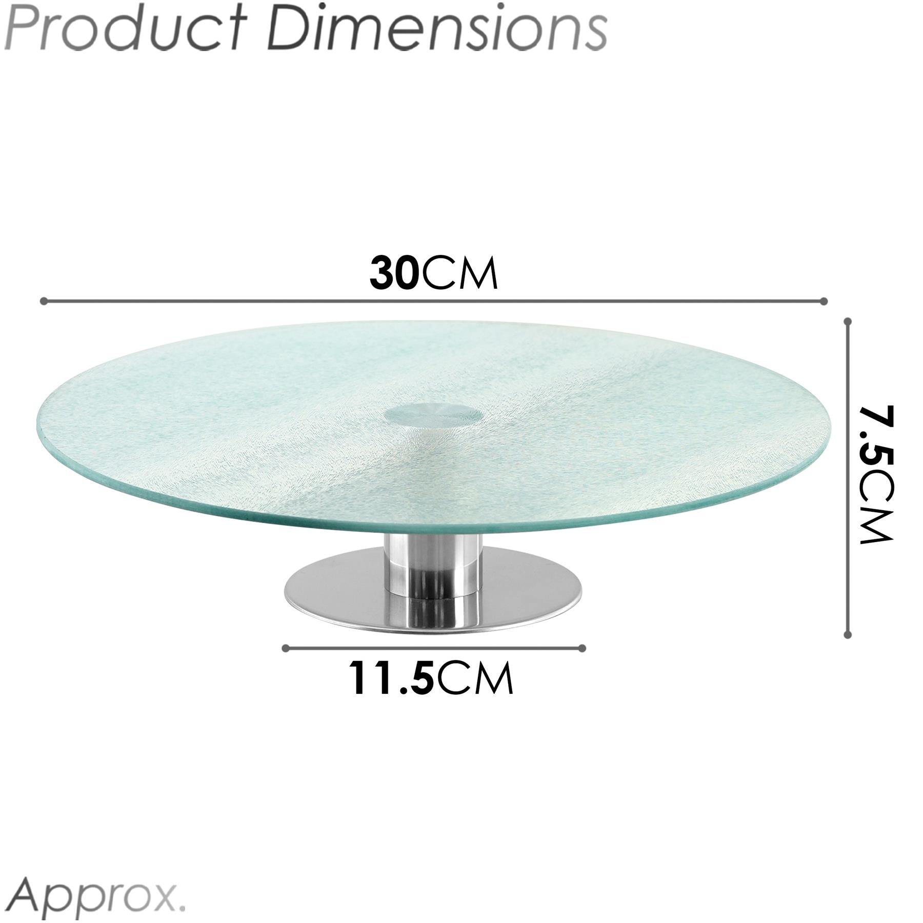 Rotating Glass Cake Stand by GEEZY - The Magic Toy Shop