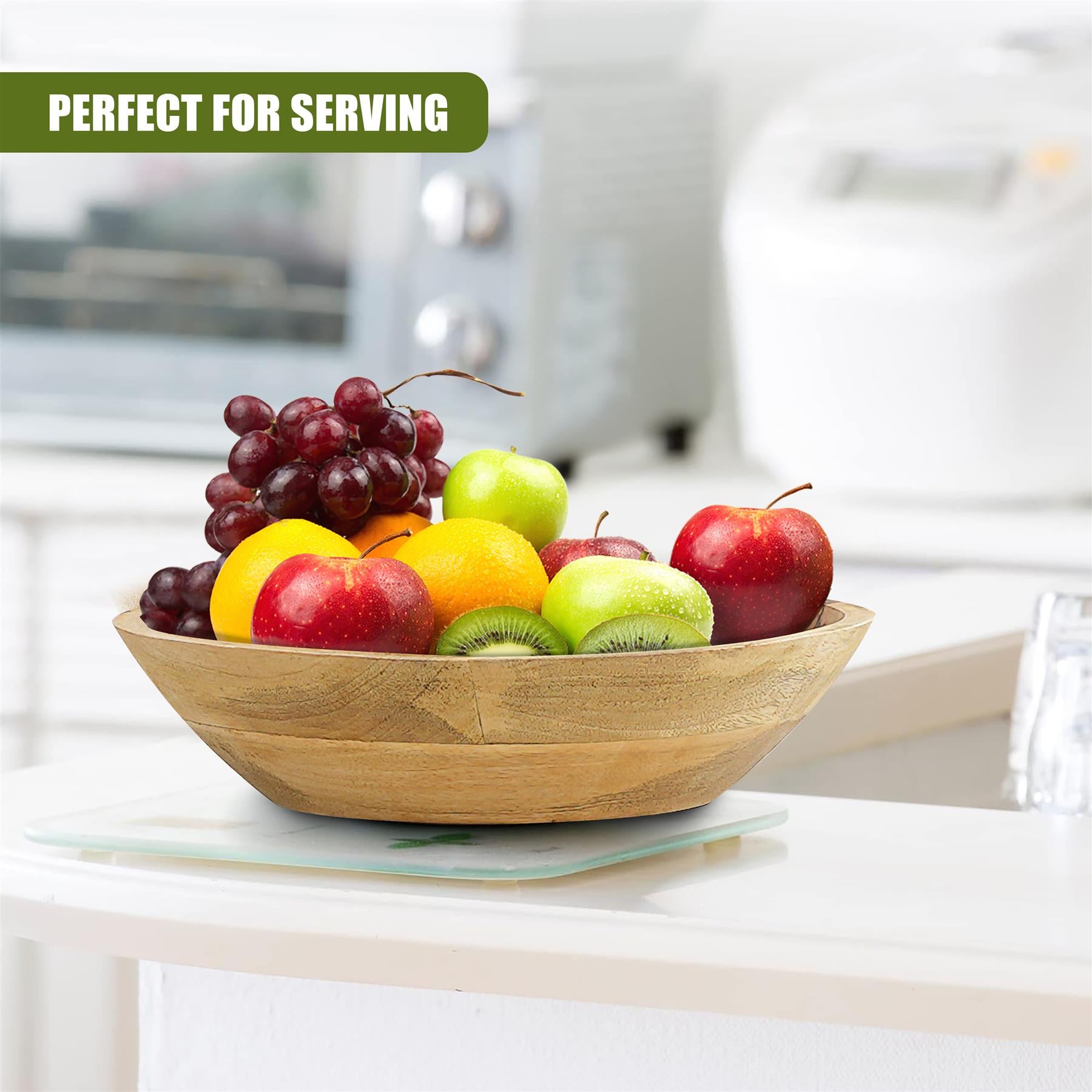 Wooden Mango Bowl 29cm by GEEZY - The Magic Toy Shop