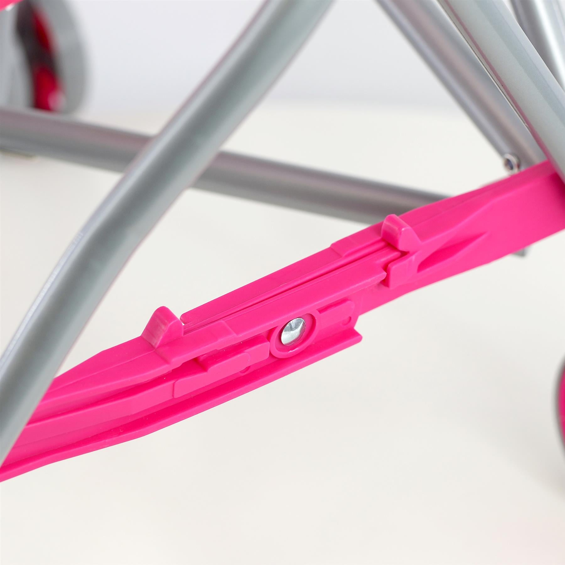 Baby Doll Pink Foldable Stroller by BiBi Doll - The Magic Toy Shop