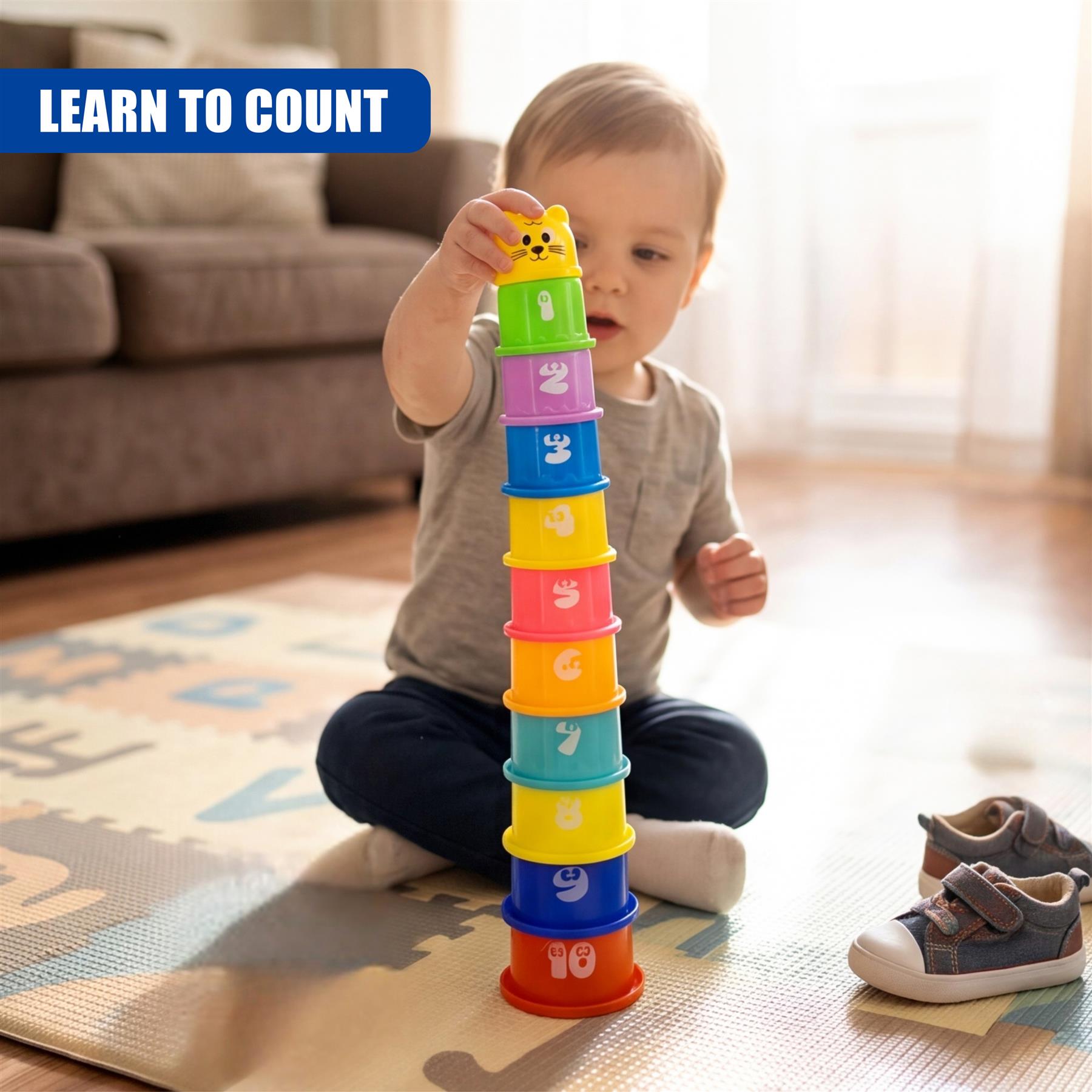 11-Piece Stacking Cups Playset