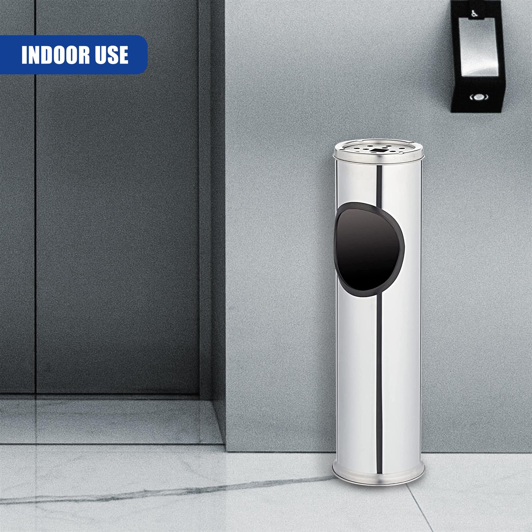 Stainless Steel Bin with Ashtray by Geezy - The Magic Toy Shop