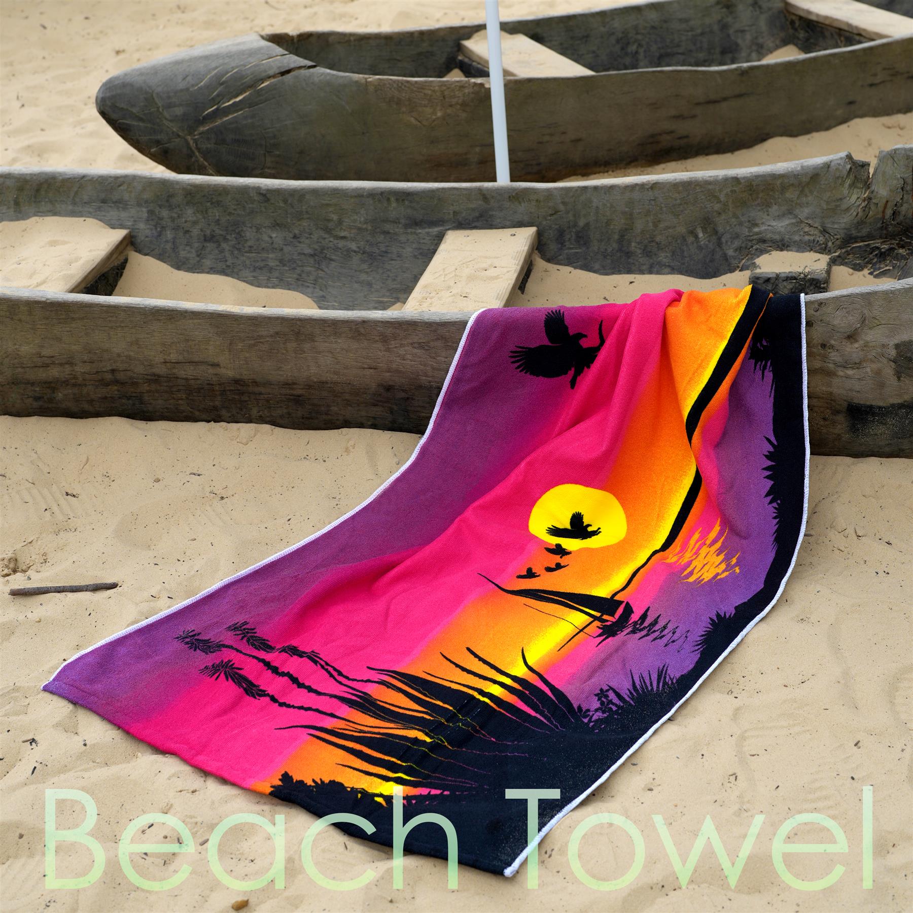 Sunrise Design Large Towel by Geezy - The Magic Toy Shop