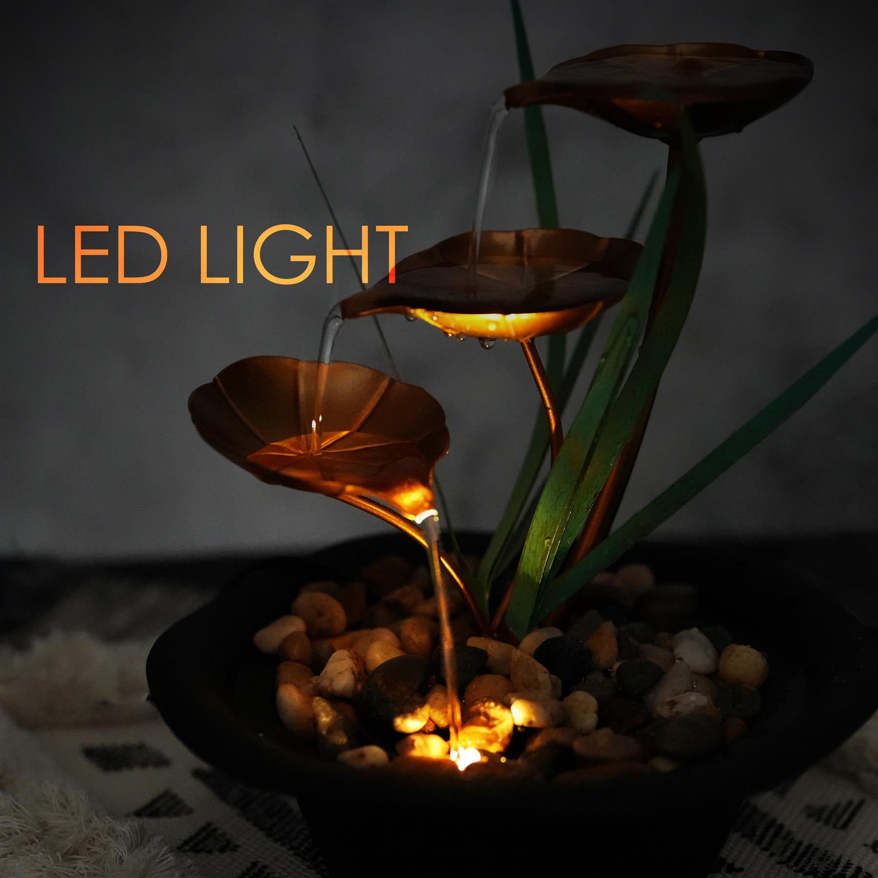 Lotus Water Feature Indoor With LED by GEEZY - The Magic Toy Shop