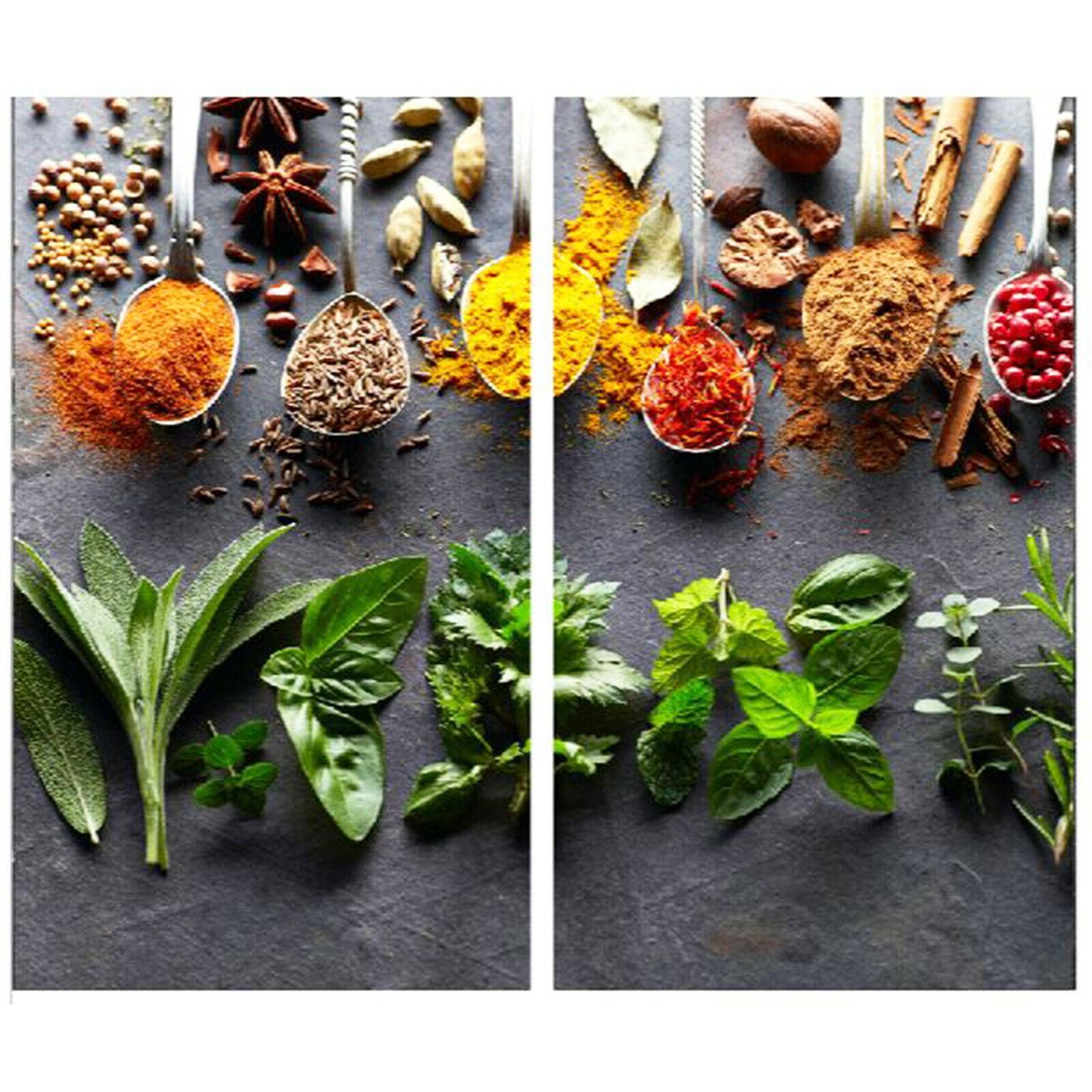 Glass Cutting Boards with Spoon & Herbs Design by Geezy - The Magic Toy Shop