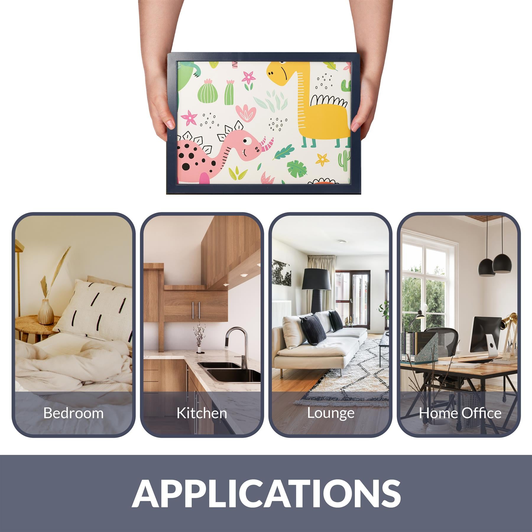 Dinosaurs Lap Tray With Bean Bag Cushion by Geezy - The Magic Toy Shop