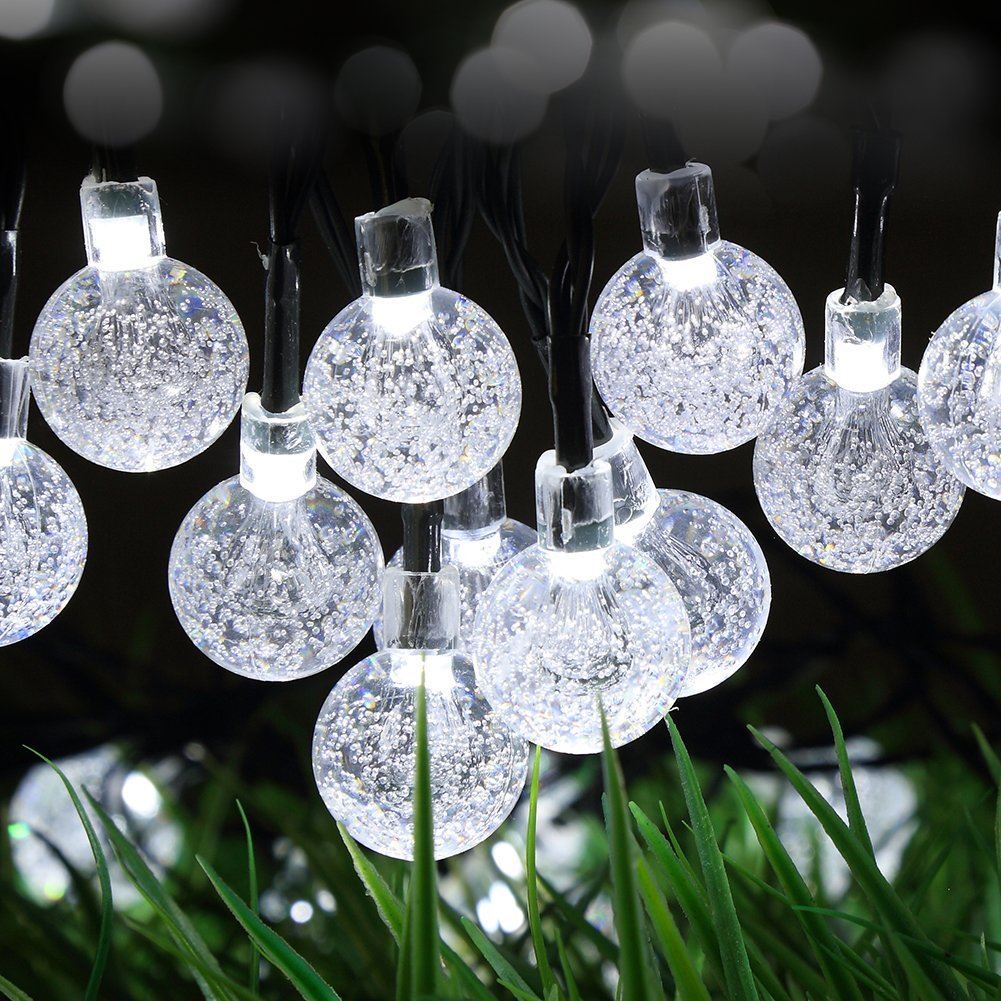 White Led String Lights In Crystal Balls Design by The Magic Toy Shop - The Magic Toy Shop